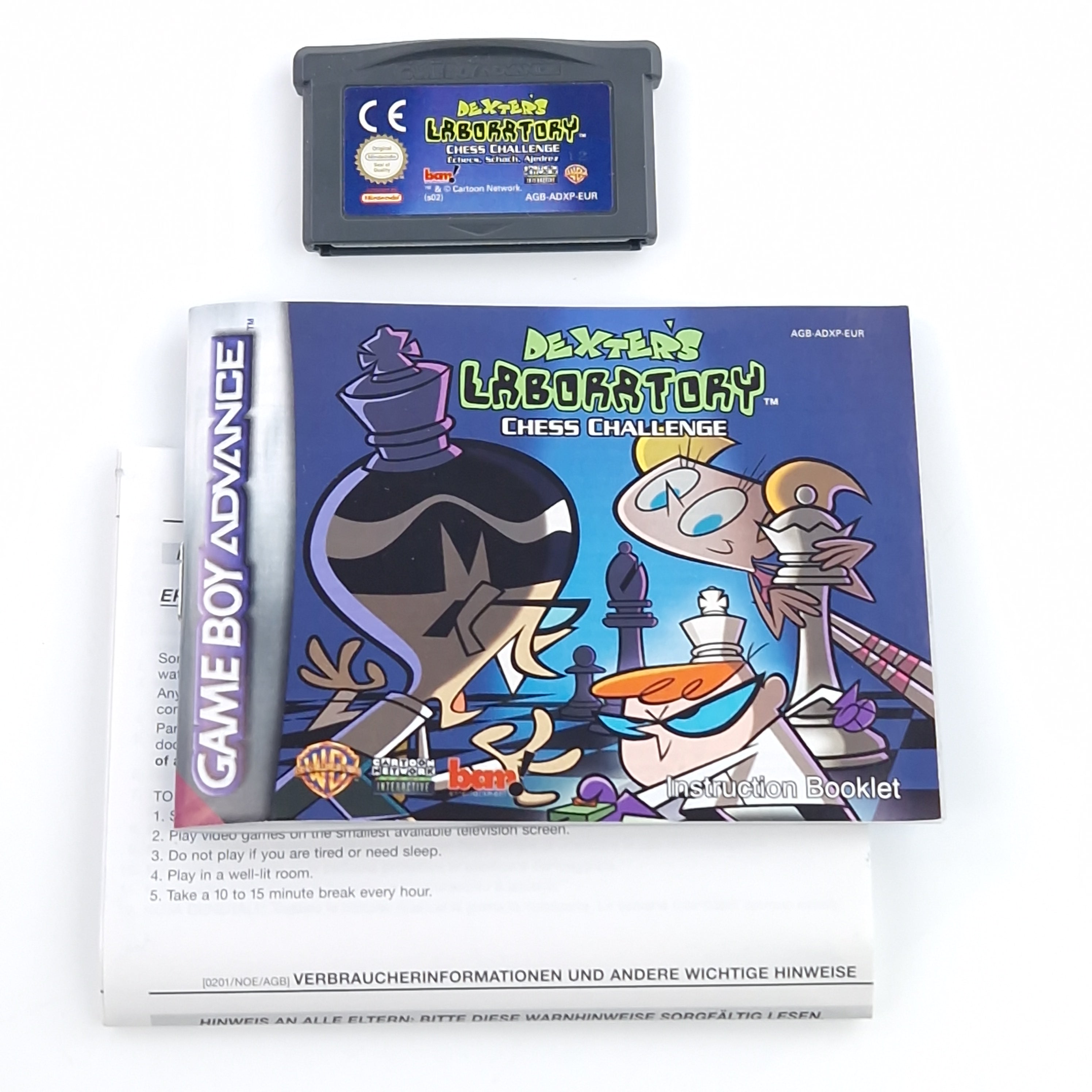 Game Boy Advance Spiel – Dexters Laboratory Chess Challenge OVP