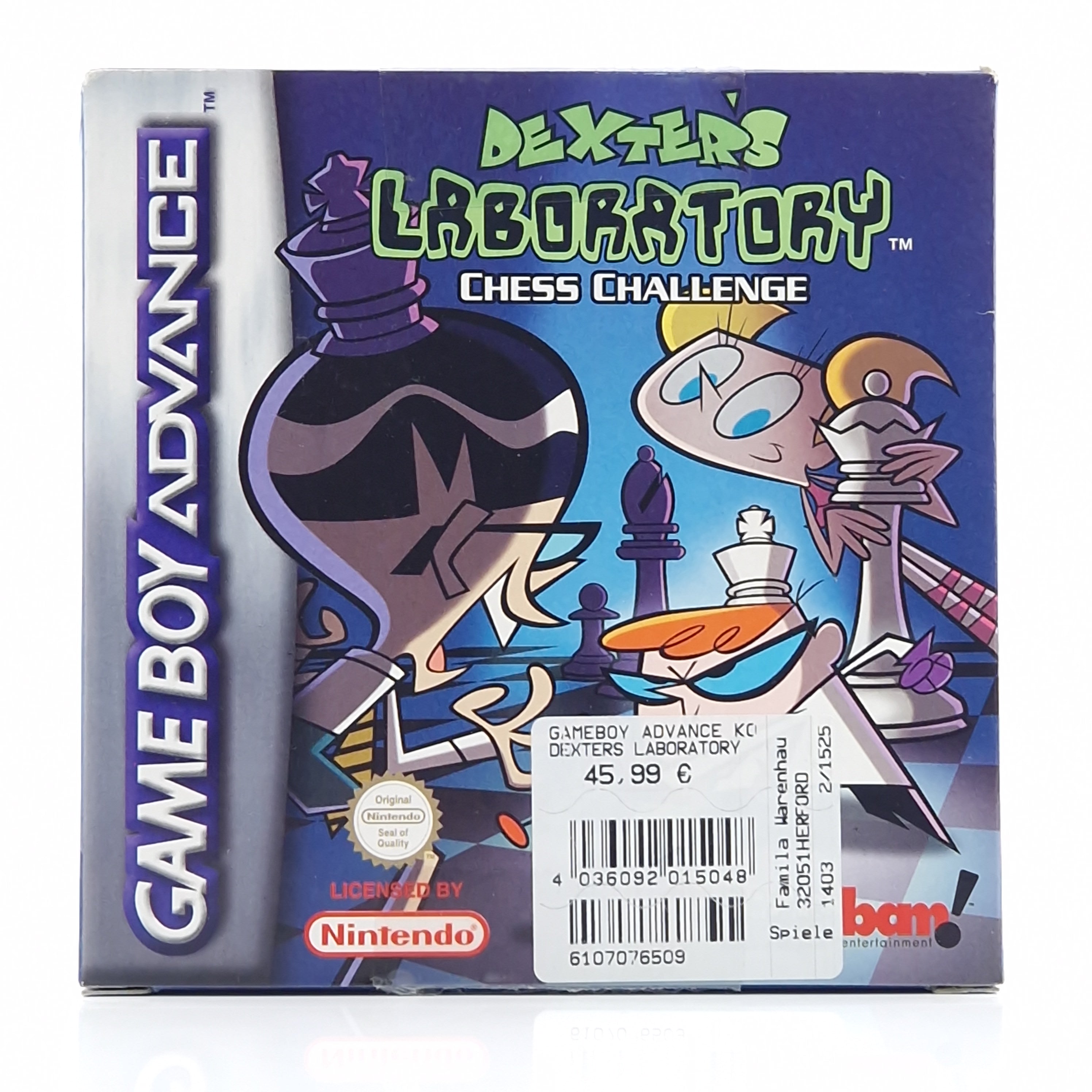 Game Boy Advance Spiel – Dexters Laboratory Chess Challenge OVP