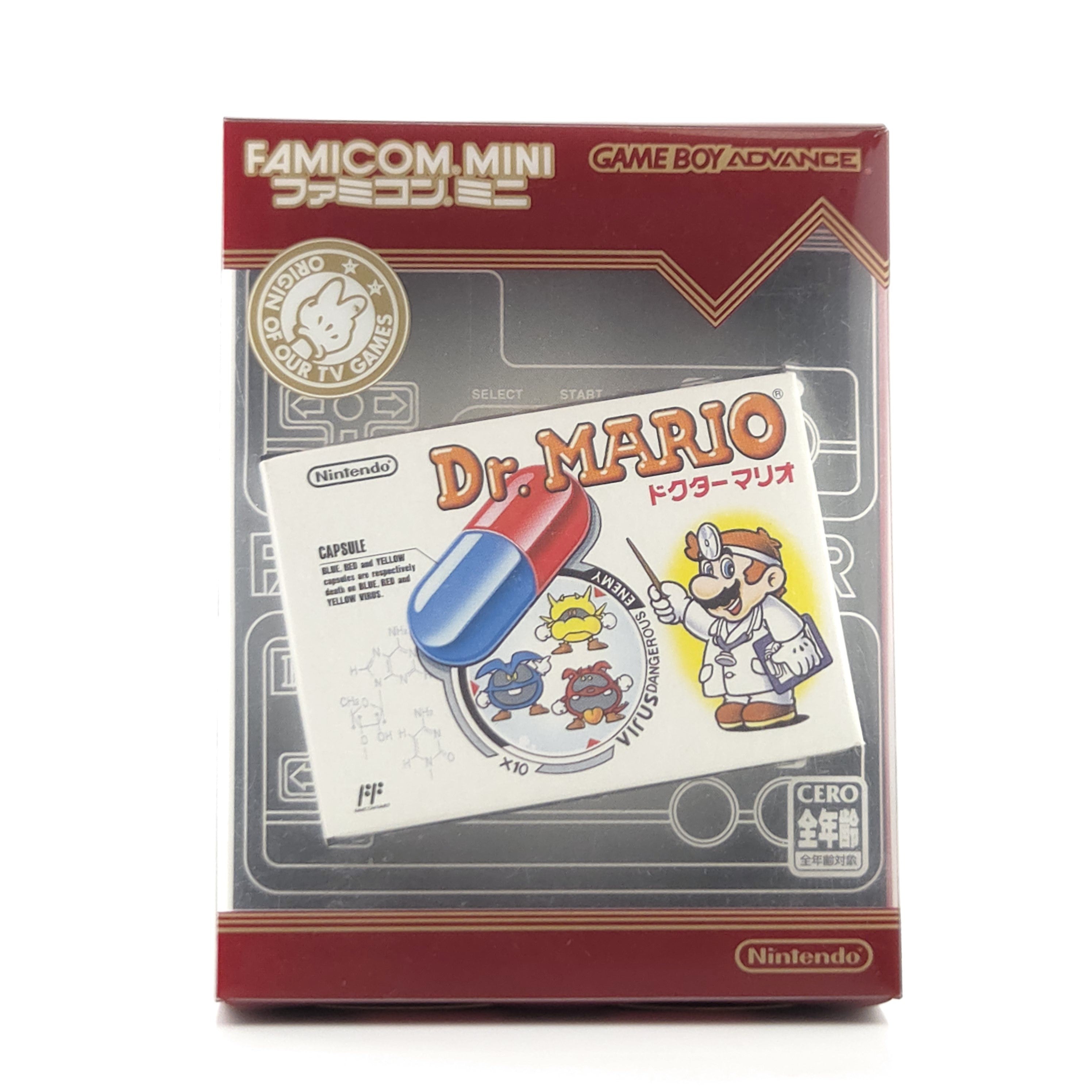 Game Boy Advance Spiel Dr Mario Famicom Mini OVP