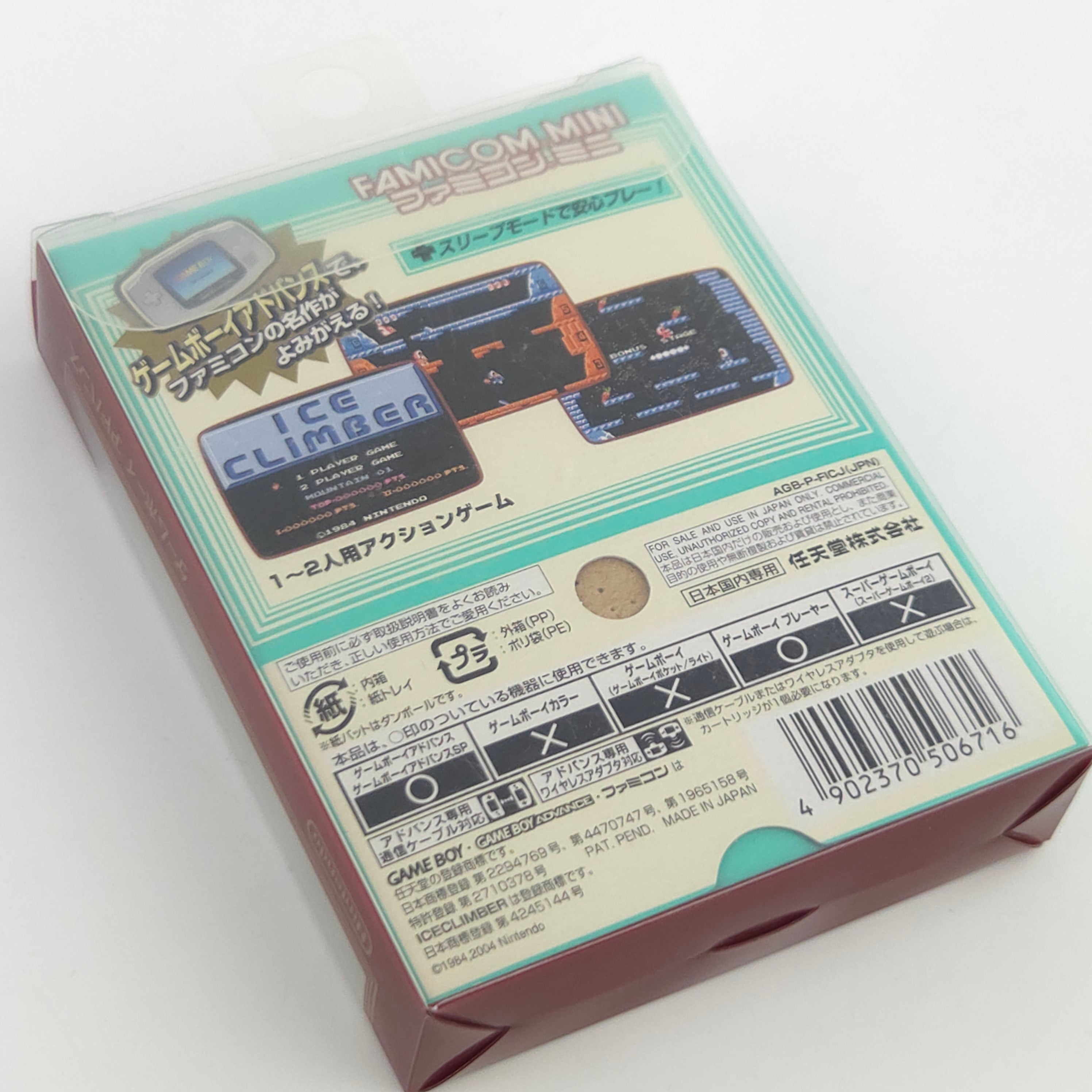 Game Boy Advance Spiel Ice Climber Famicom Mini OVP