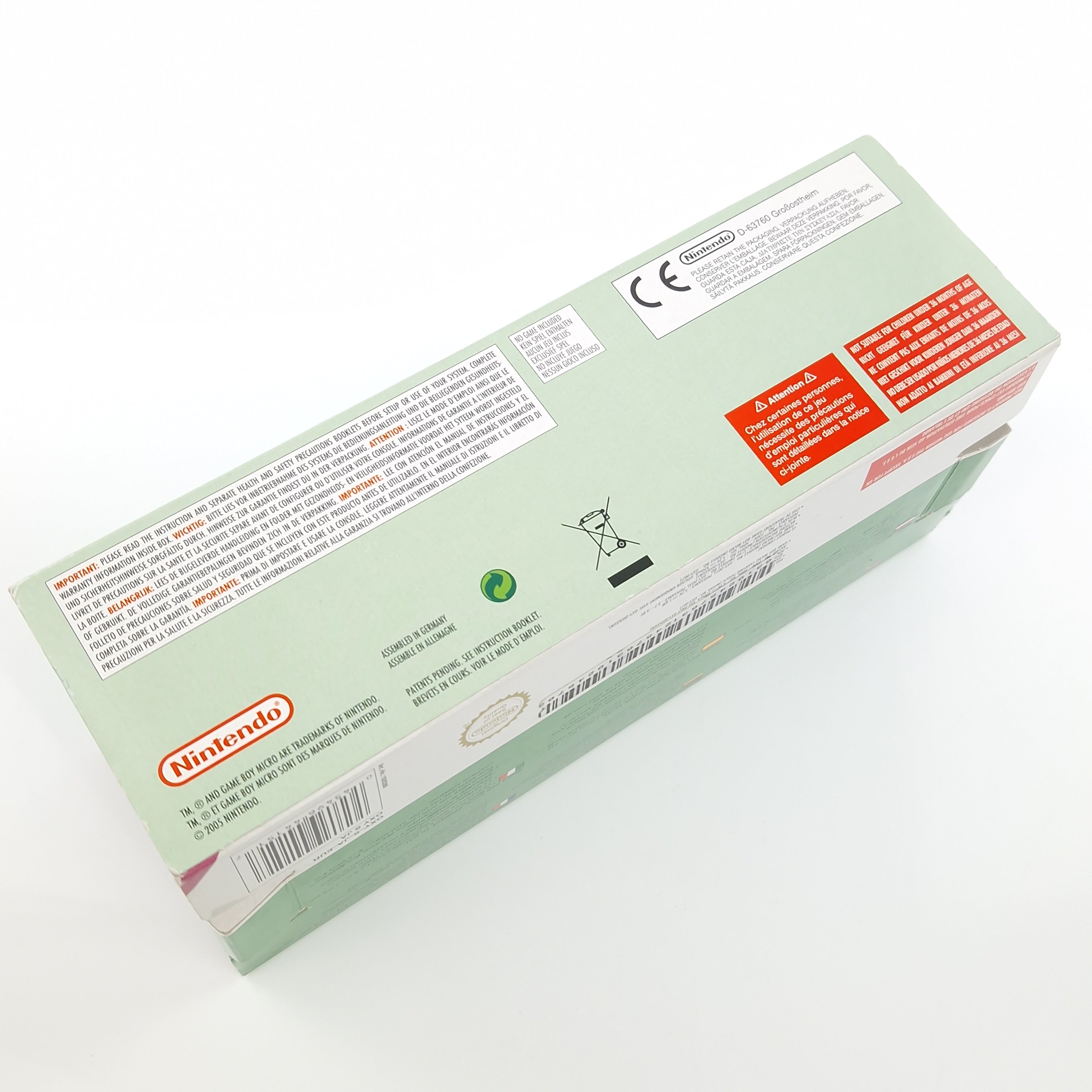 Game Boy Advance Konsole – Gameboy Micro Grün (OVP PAL)