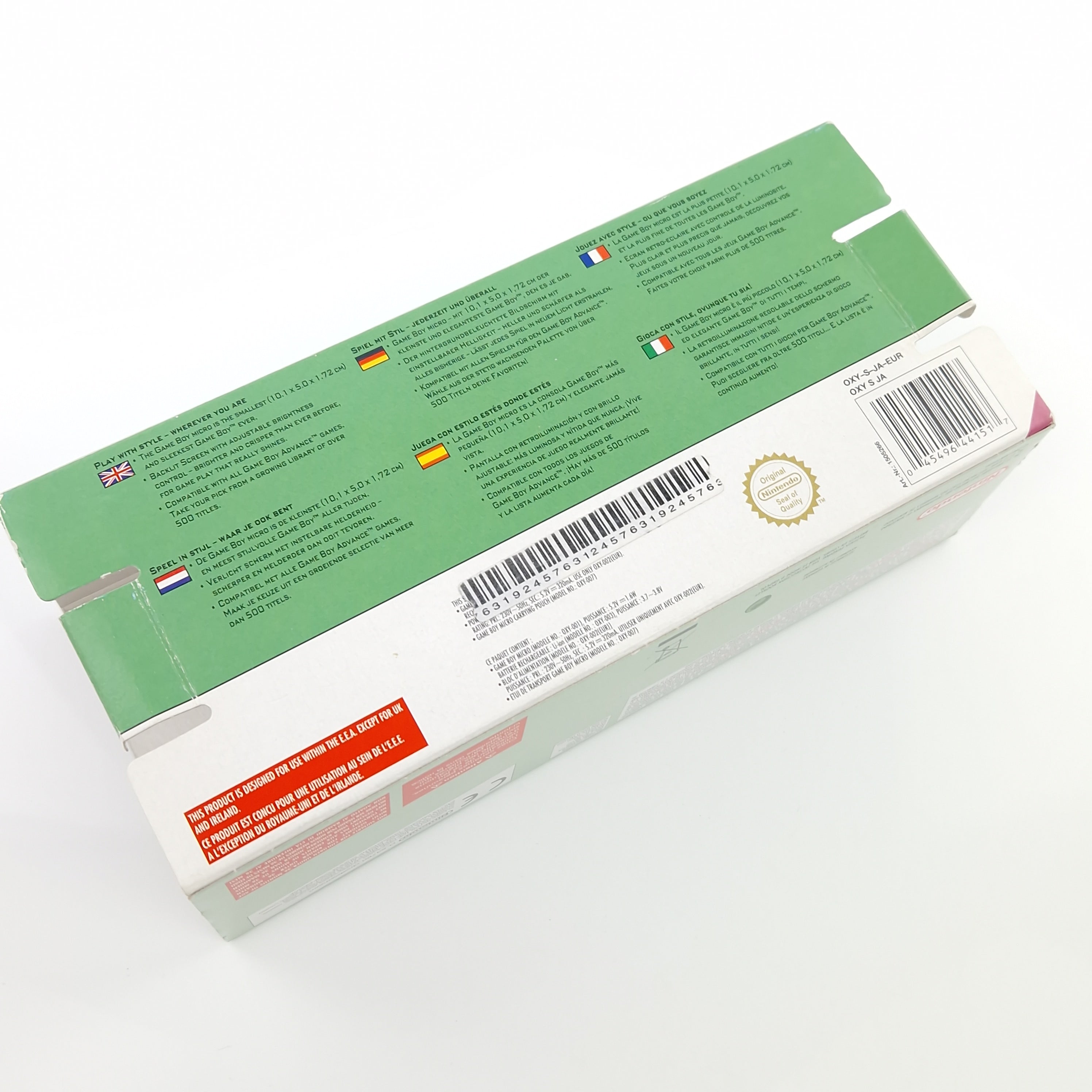 Game Boy Advance Konsole – Gameboy Micro Grün (OVP PAL)