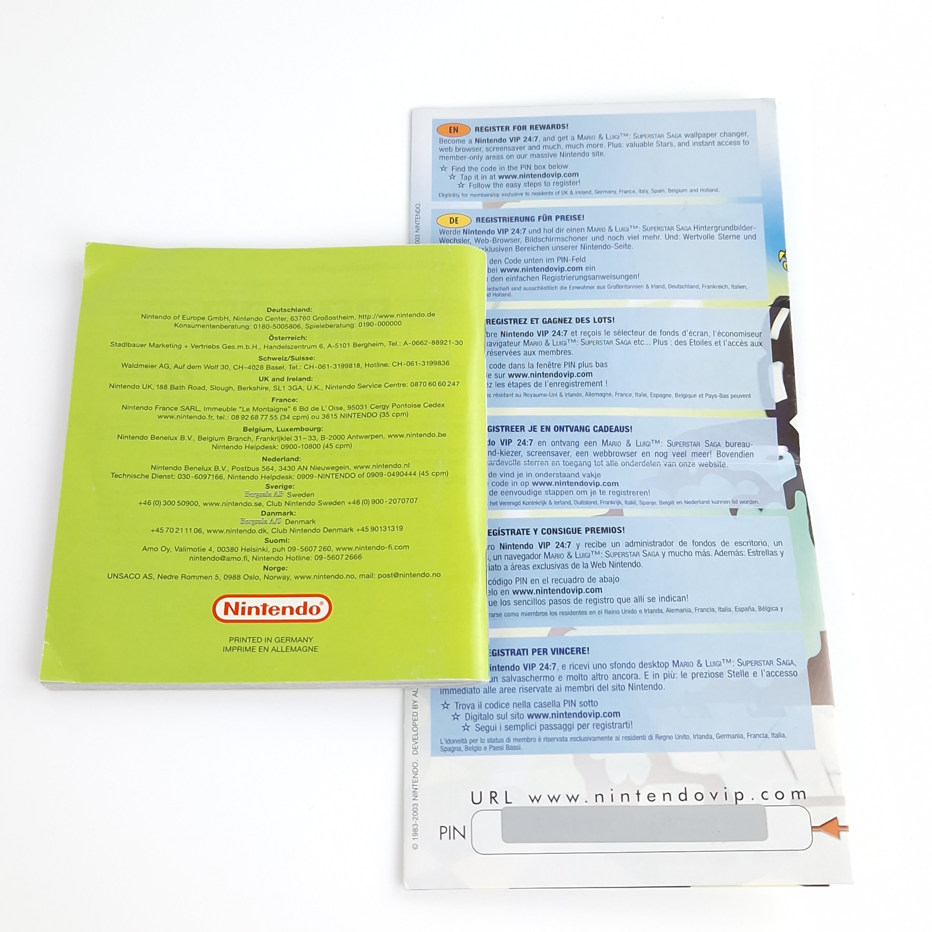 Game Boy Advance Spiel – Mario Luigi Superstar Saga OVP