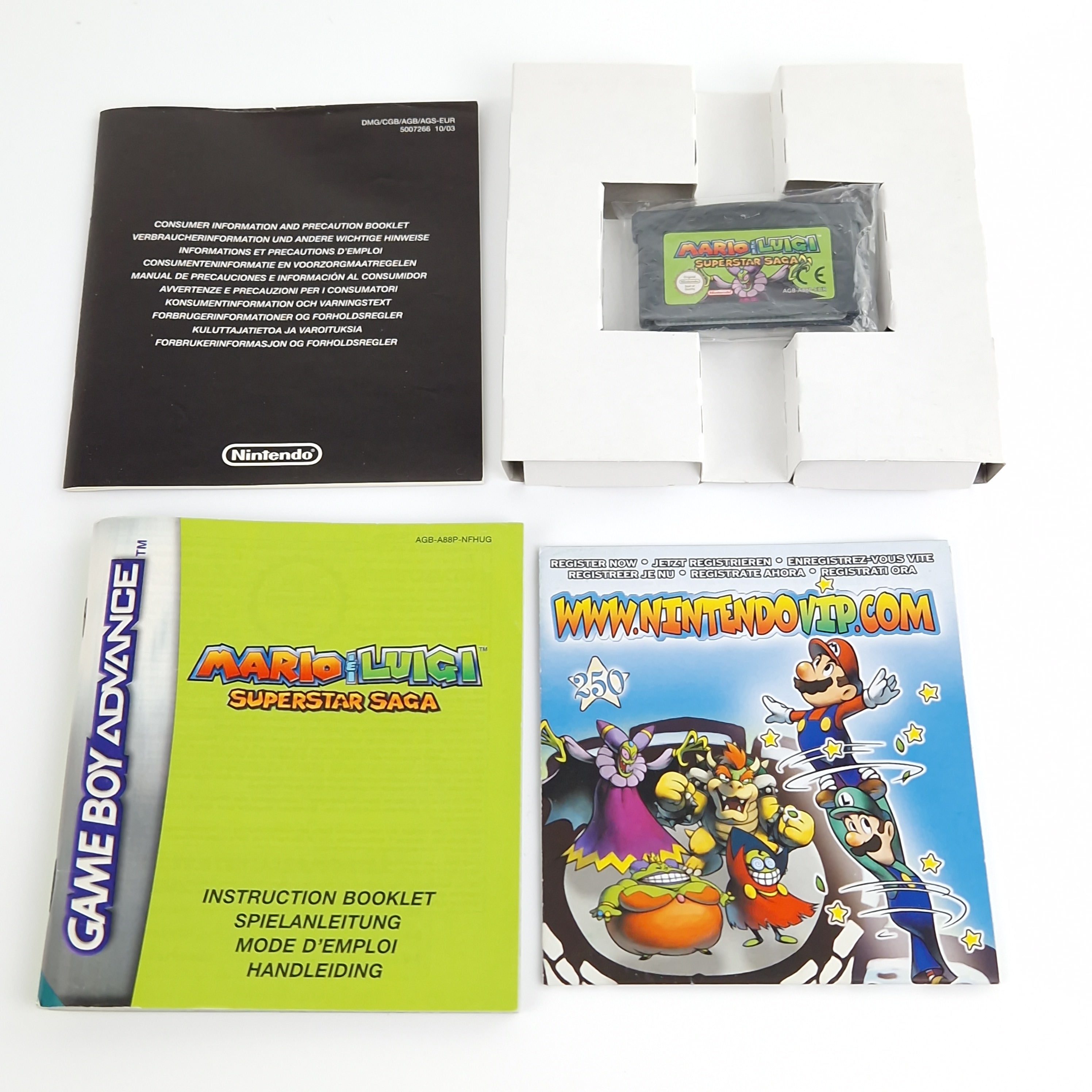 Game Boy Advance Spiel – Mario Luigi Superstar Saga OVP