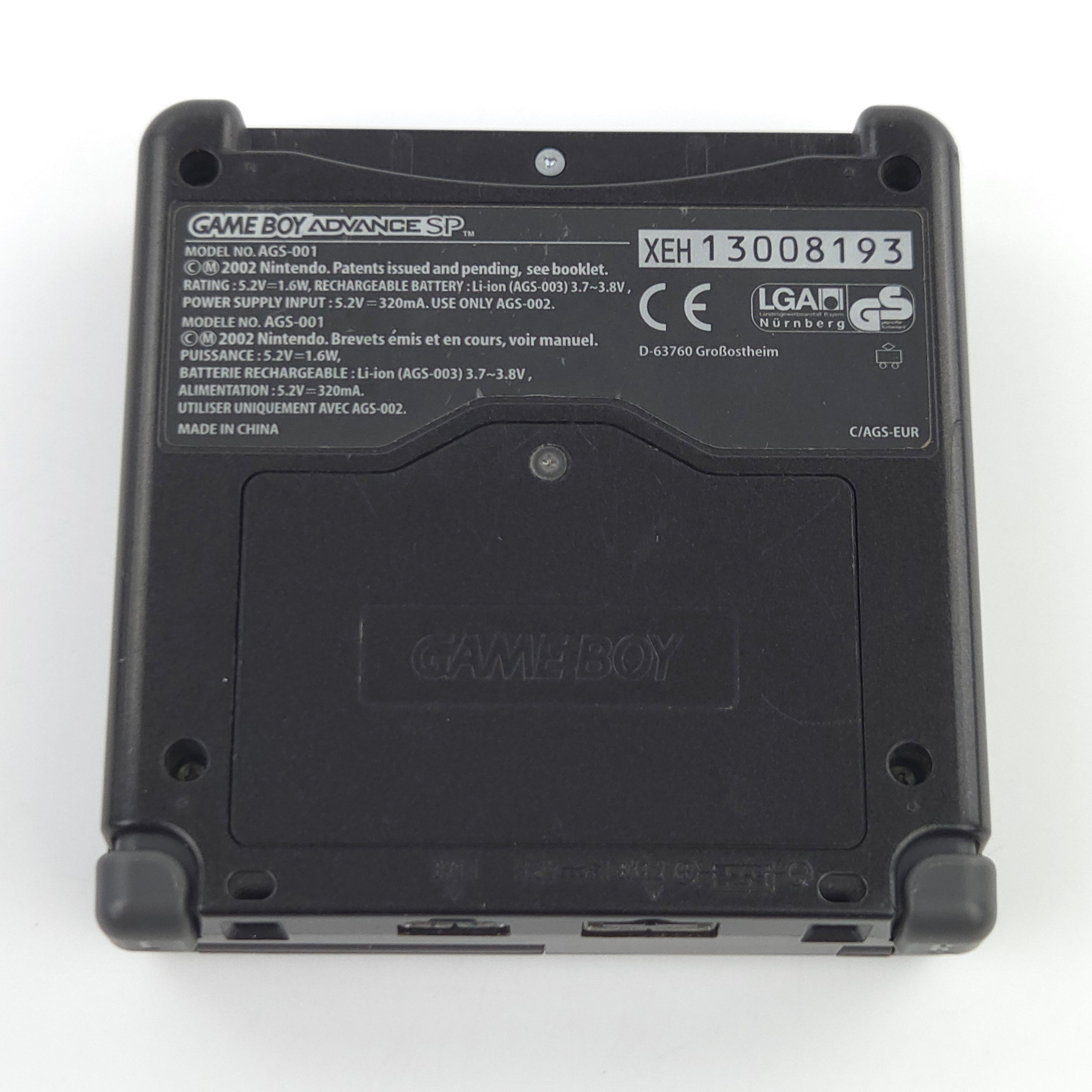 Nintendo Game Boy Advance SP Konsole Schwarz PAL