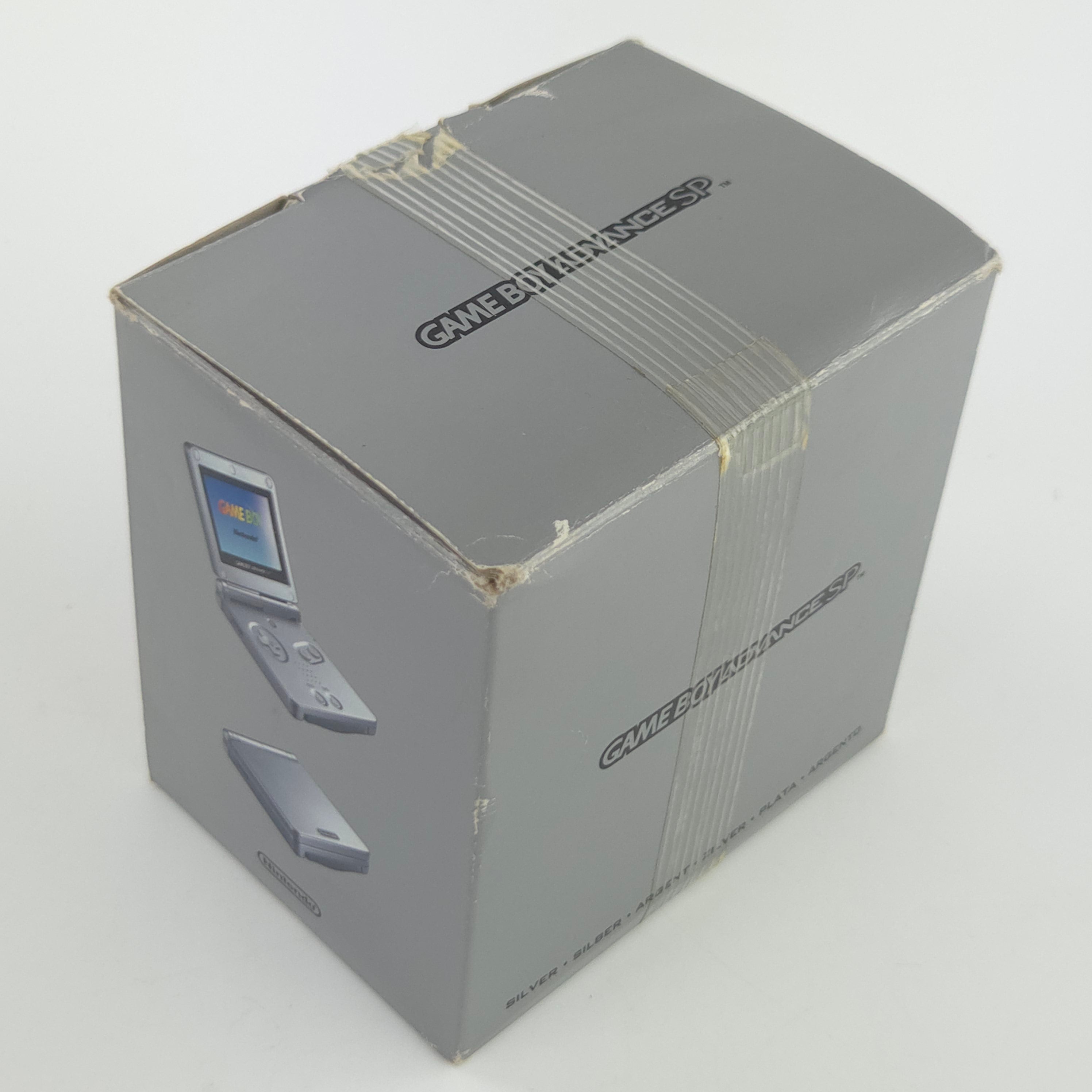 Nintendo Game Boy Advance SP Konsole Silber OVP AGS-001 defekt
