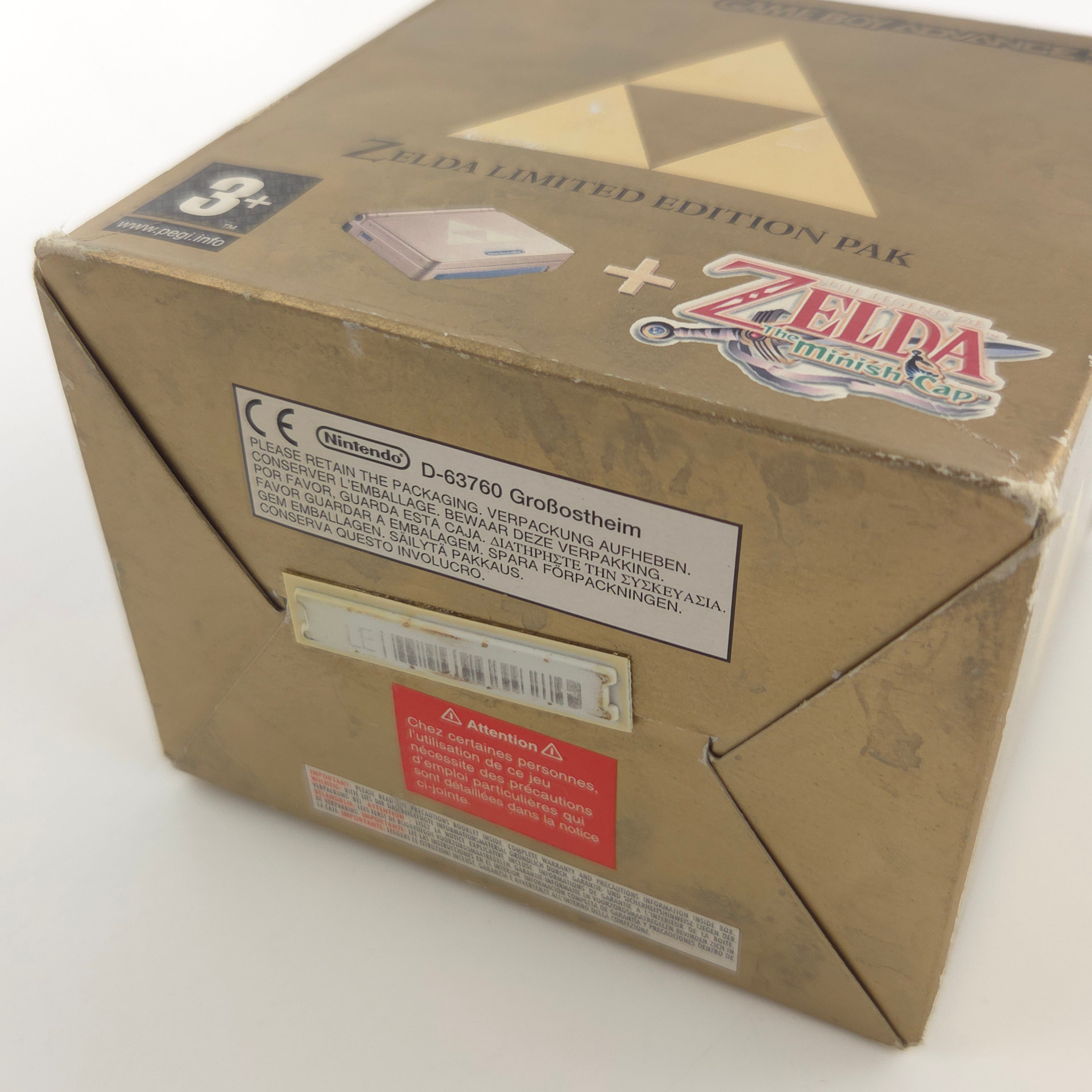 Game Boy Advance Konsole – Zelda Limited Edition Pak OVP
