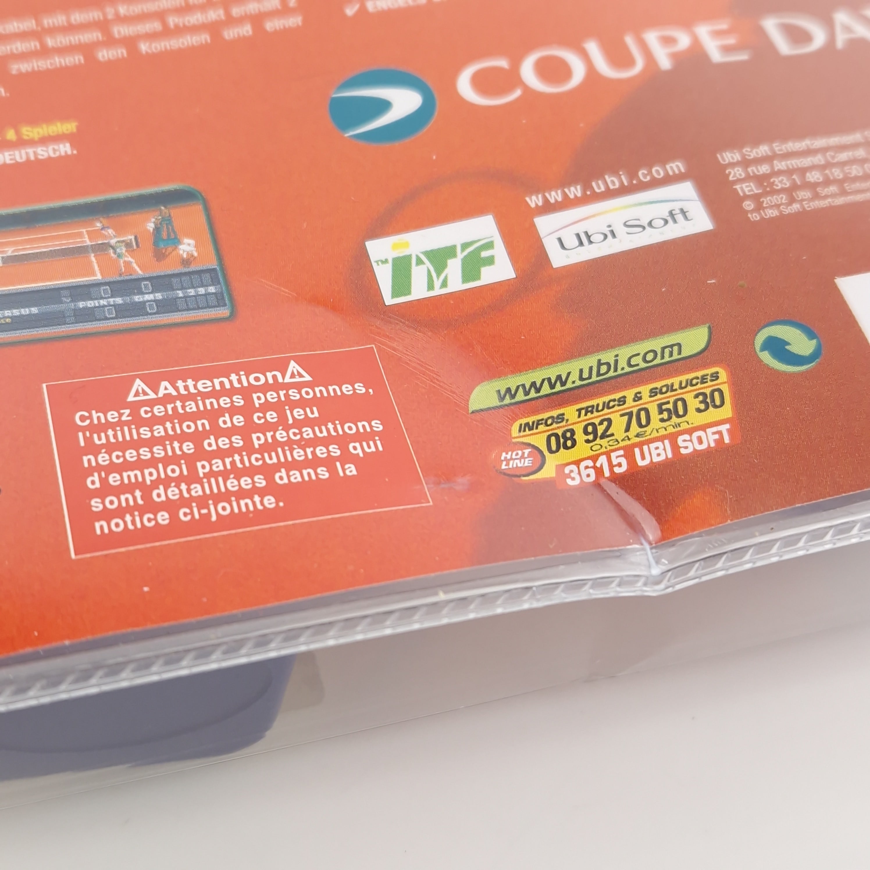 Game Boy Advance Spiel – Davis Cup + Link Kabel (Neu OVP)