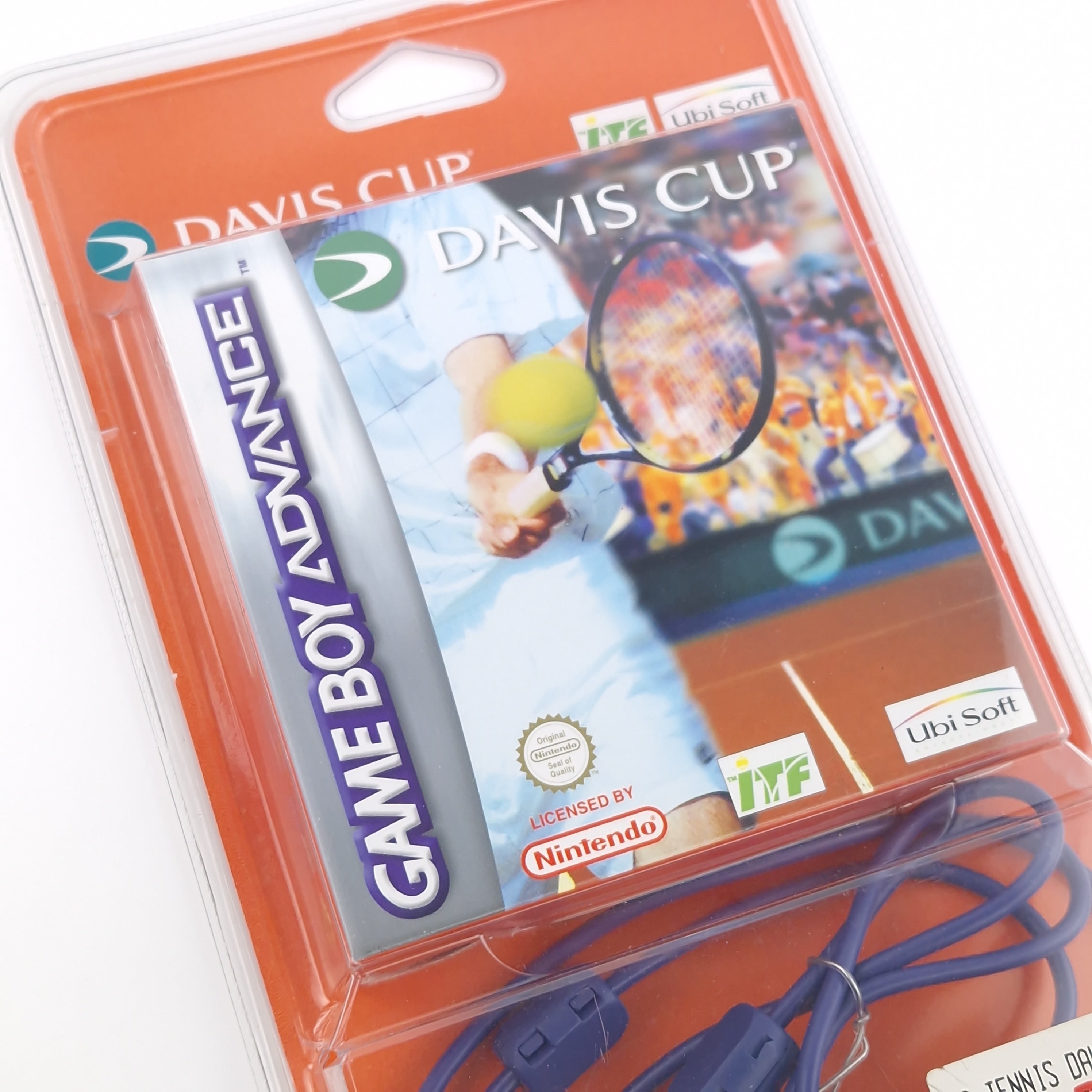 Game Boy Advance Spiel – Davis Cup + Link Kabel (Neu OVP)