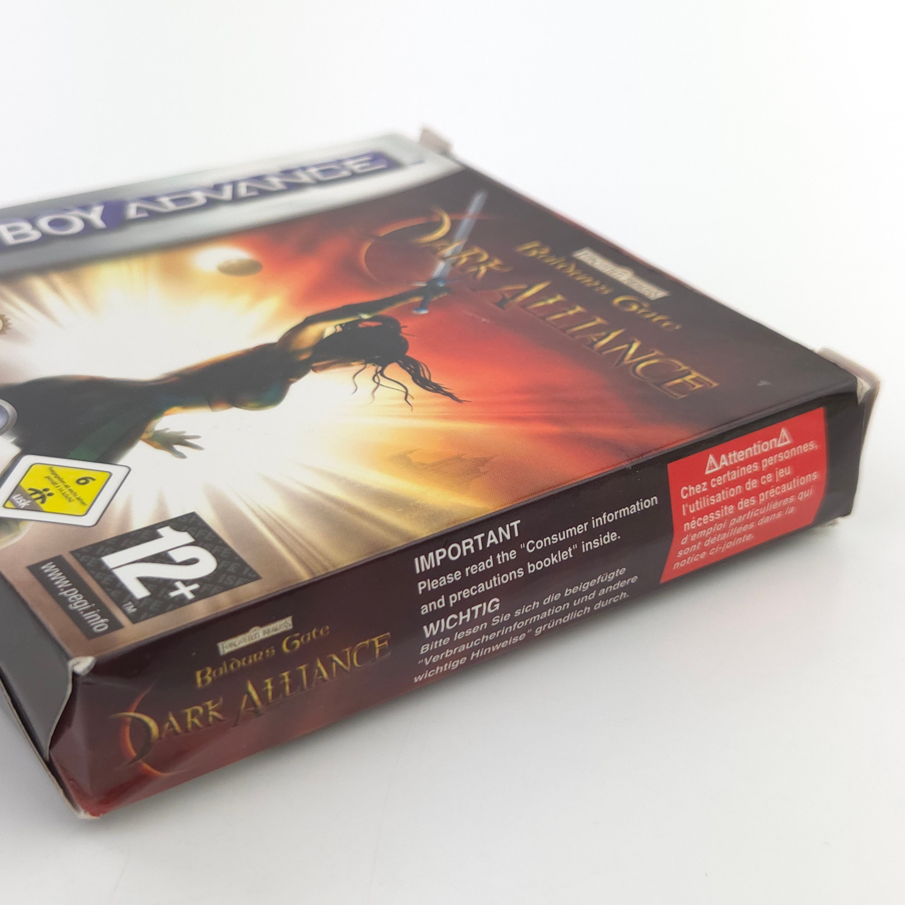 Game Boy Advance Spiel – Baldurs Gate Dark Alliance OVP PAL