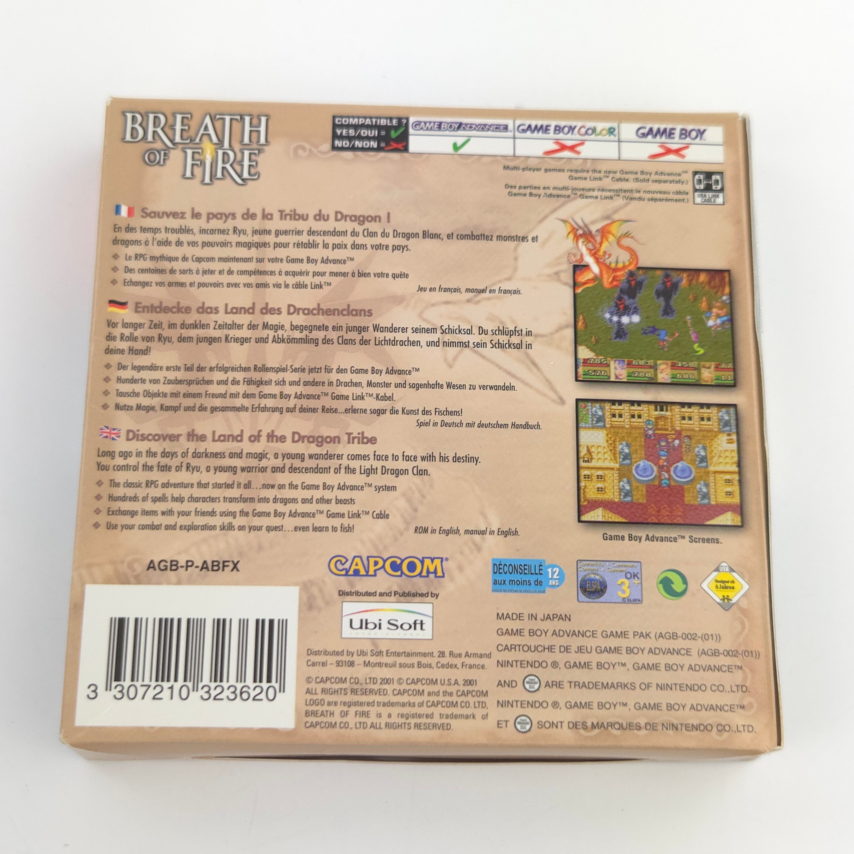 Game Boy Advance Spiel – Breath of Fire (OVP PAL)