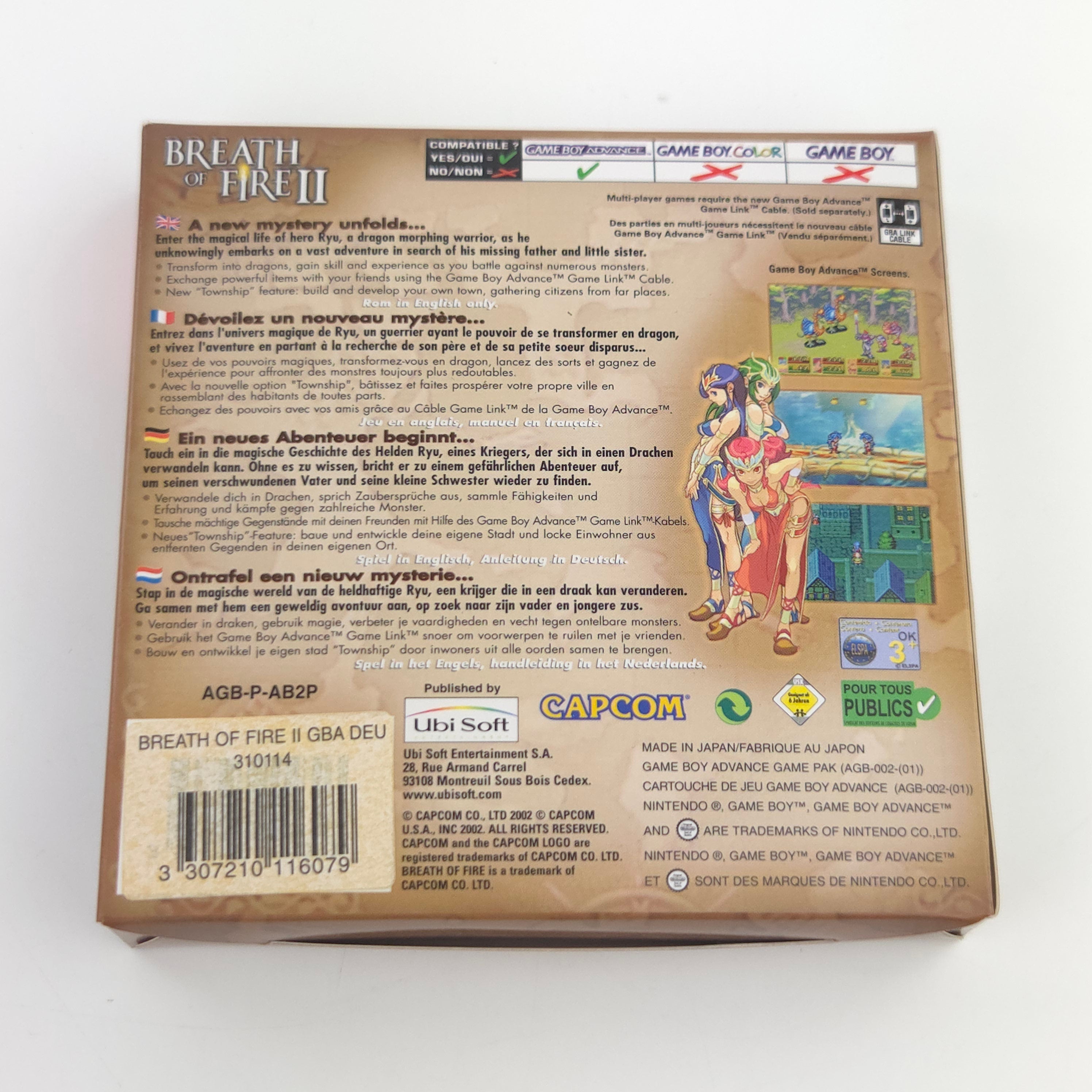 Game Boy Advance Spiel – Breath of Fire II (OVP PAL)