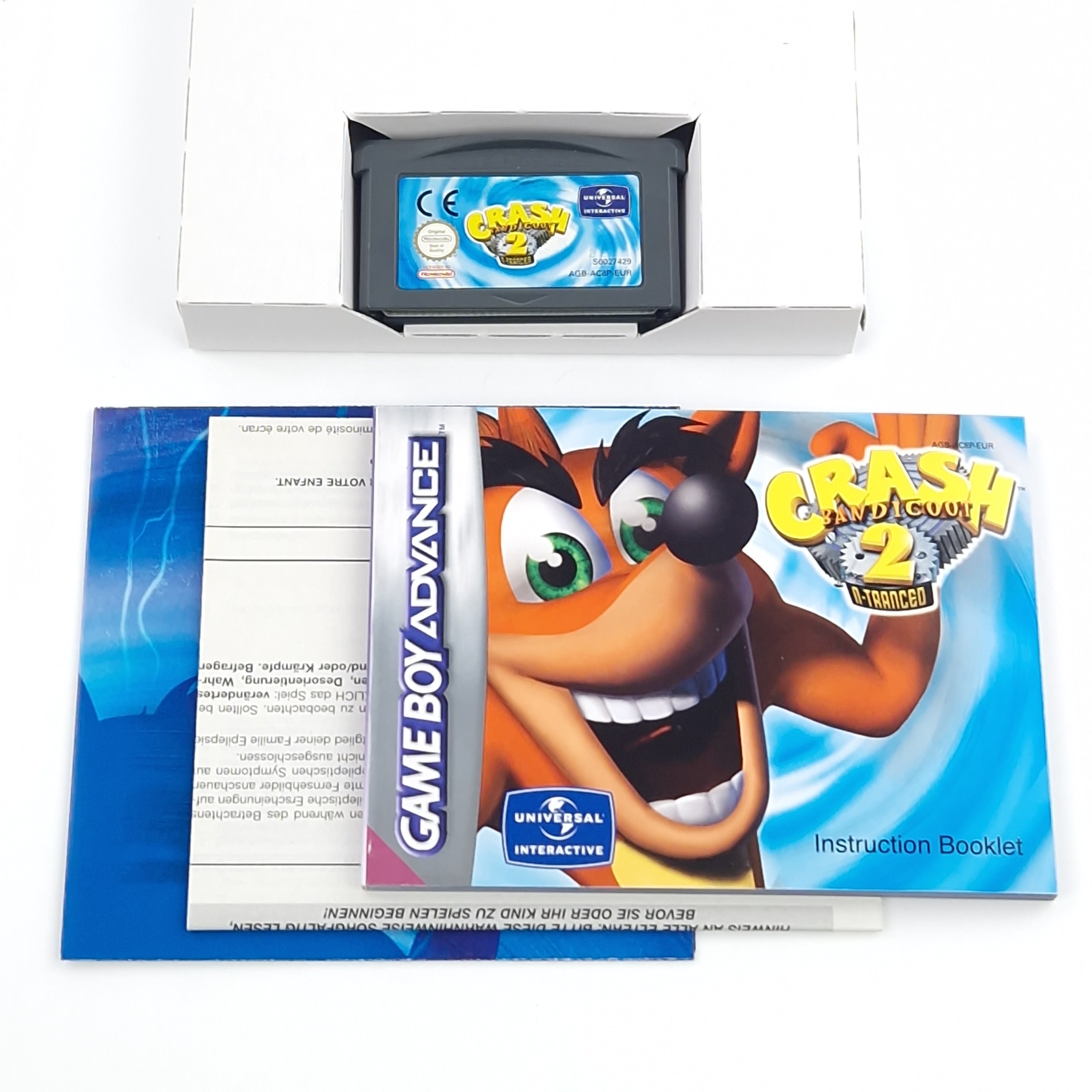 Game Boy Advance Spiel – Crash Bandicoot 2 N-Tranced OVP PAL