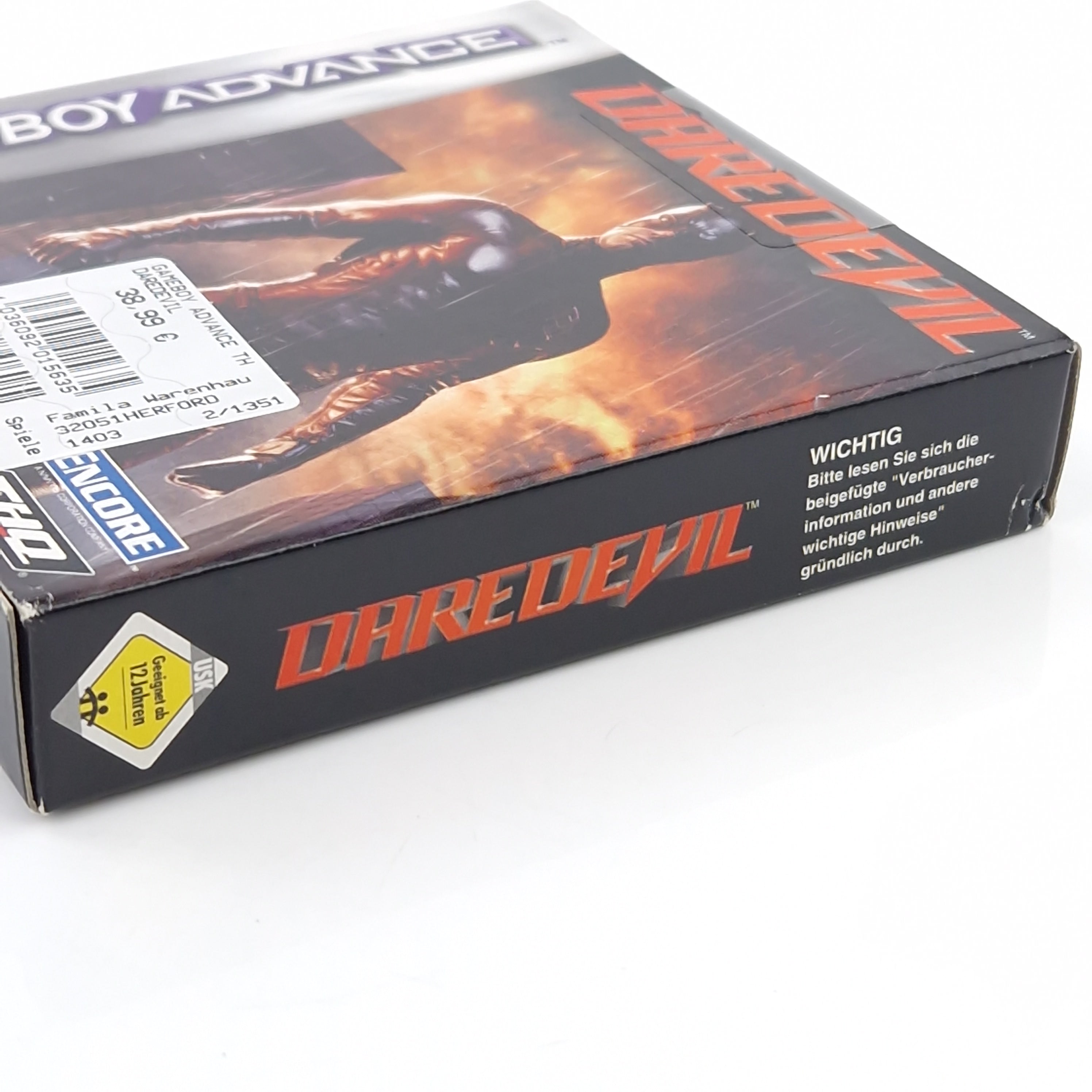 Game Boy Advance Spiel – Dare Devil Neu OVP