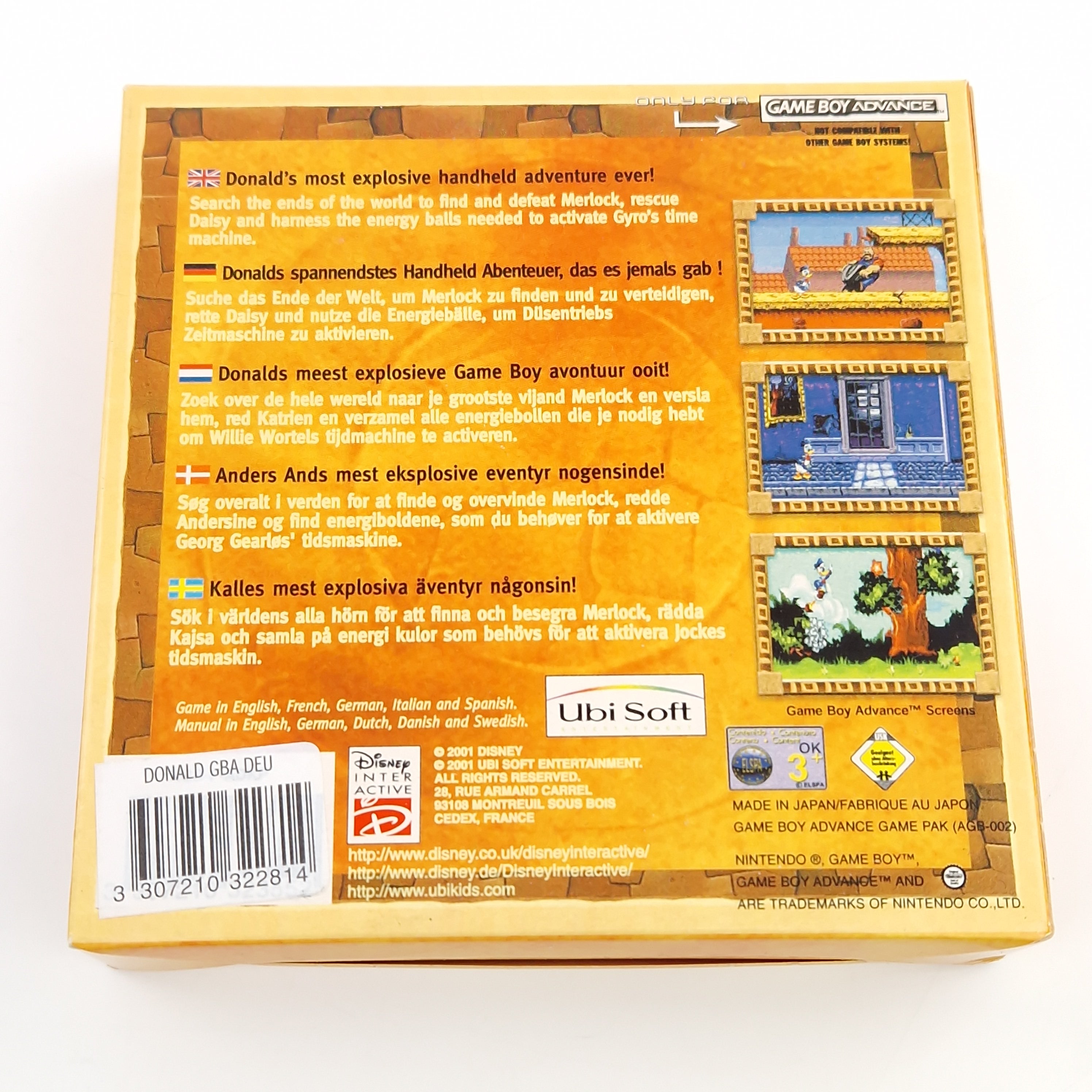 Game Boy Advance Spiel – Disneys Donald Duck Advance OVP PAL