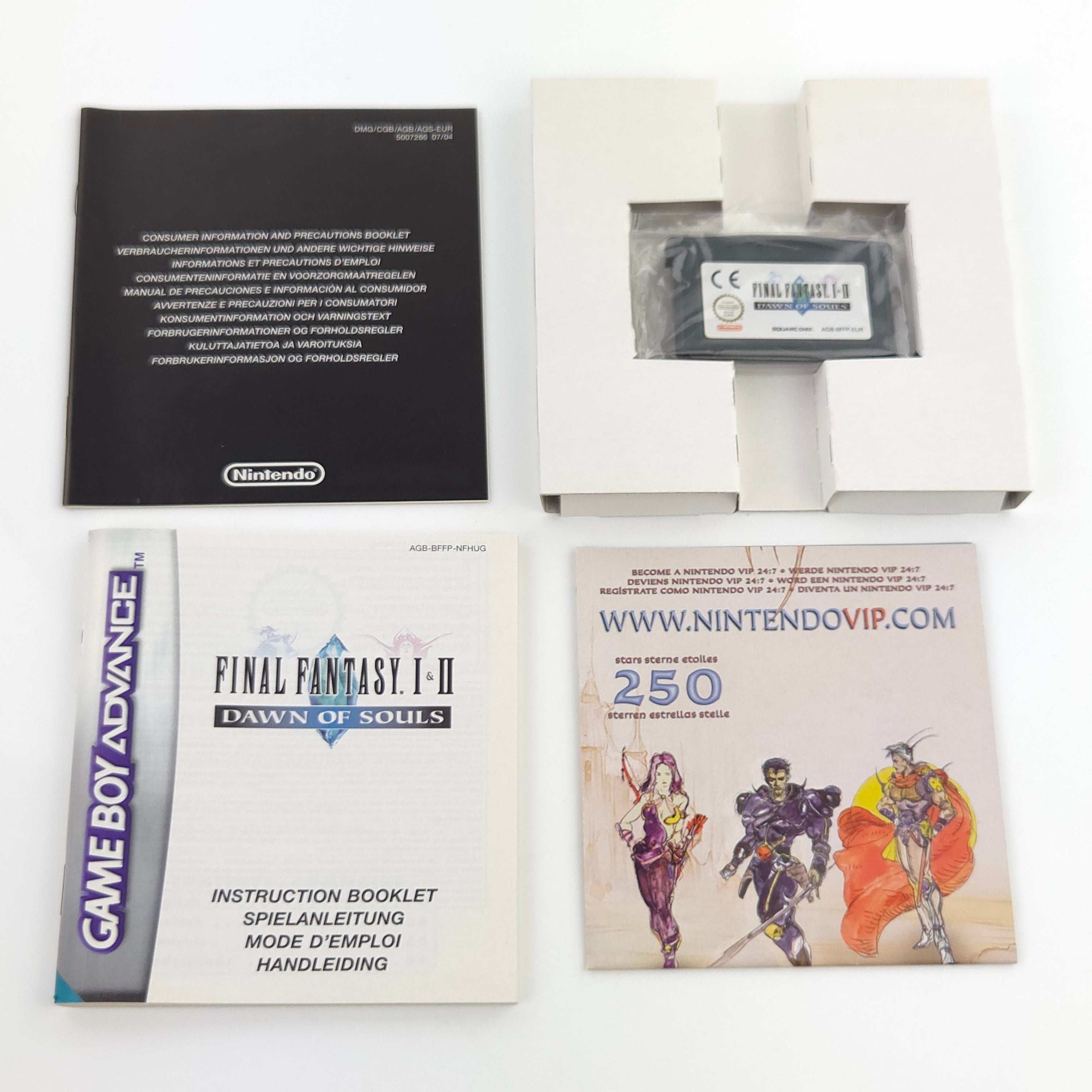 Game Boy Advance Spiel – Final Fantasy I II Dawn of Souls OVP PAL