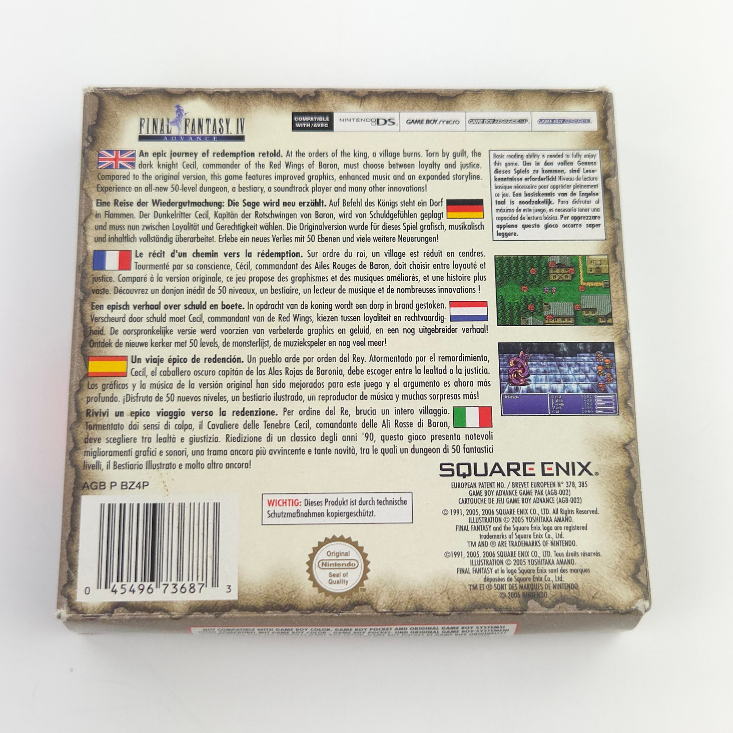 Game Boy Advance Spiel – Final Fantasy IV Advance (OVP)