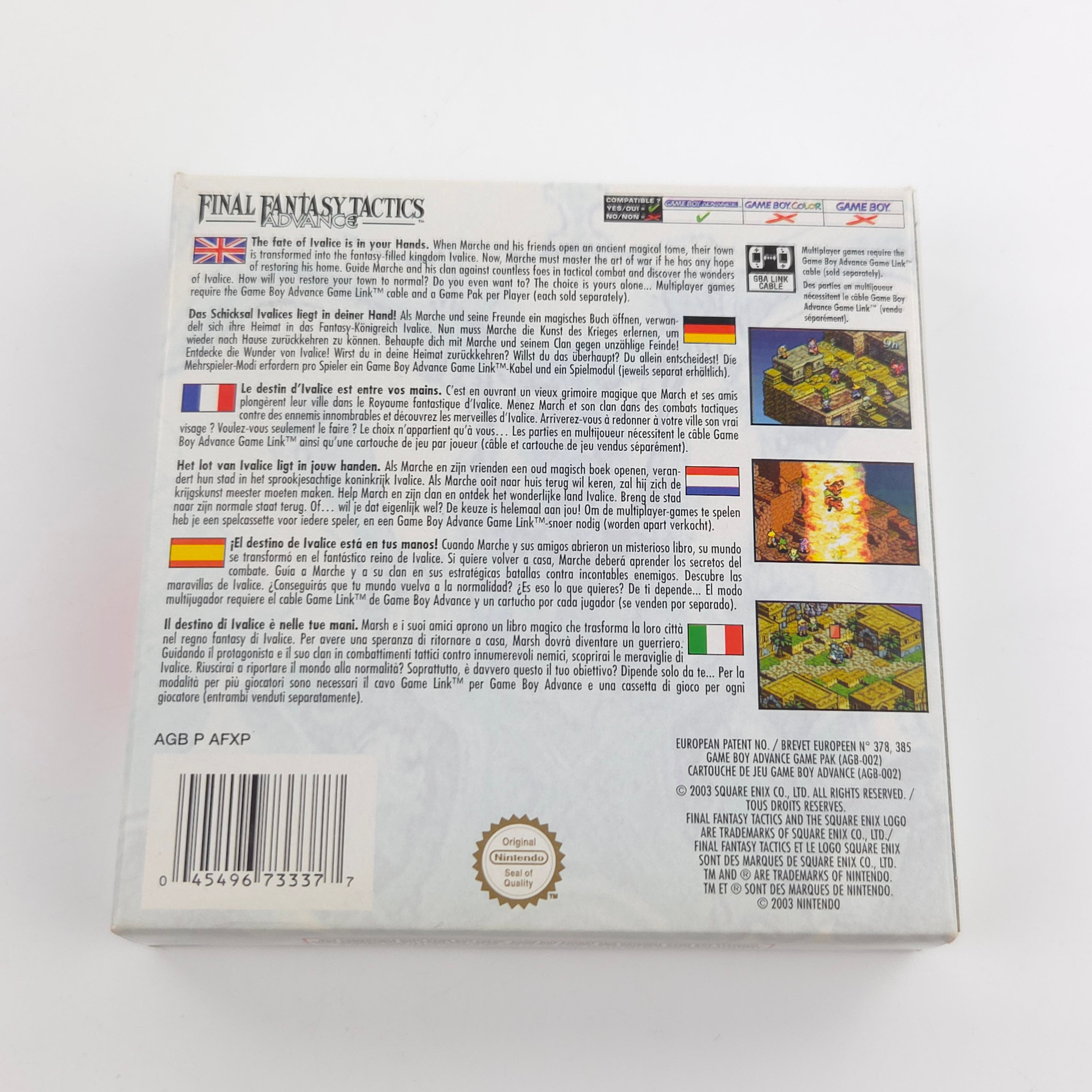 Game Boy Advance Spiel – Final Fantasy Tactics OVP PAL