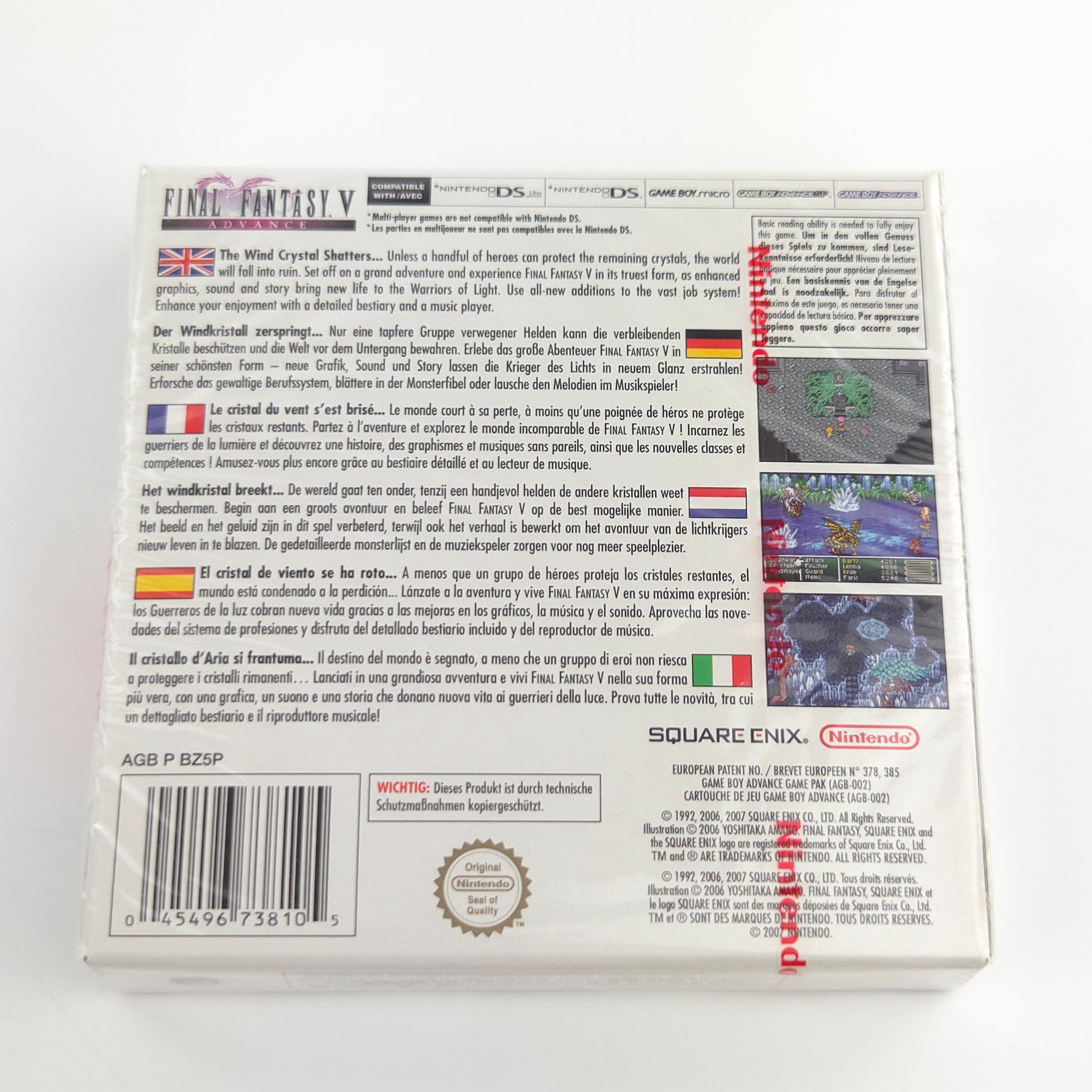 Game Boy Advance Spiel – Final Fantasy V Advance (Neu PAL)