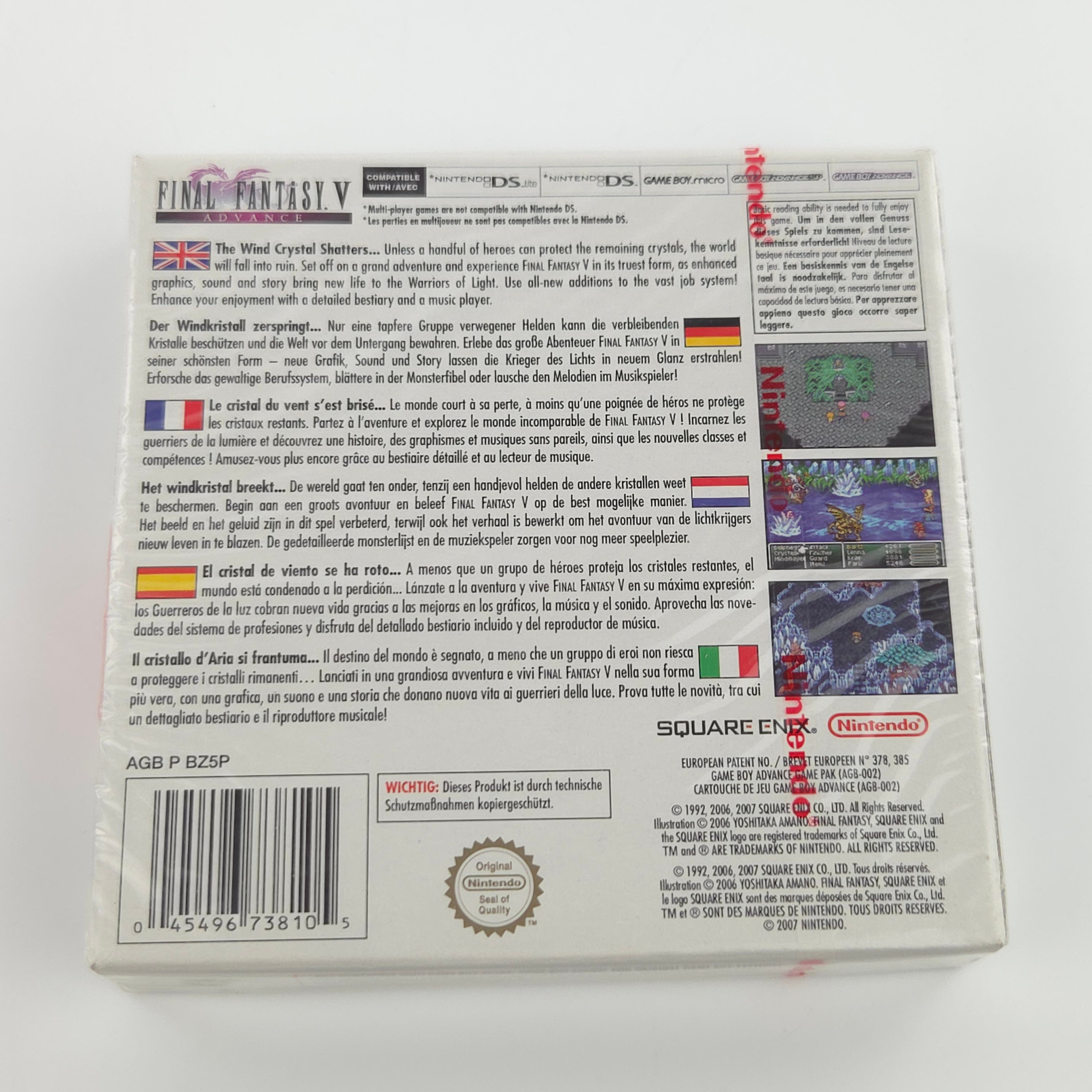 Game Boy Advance Spiel – Final Fantasy V Neu Sealed GBA