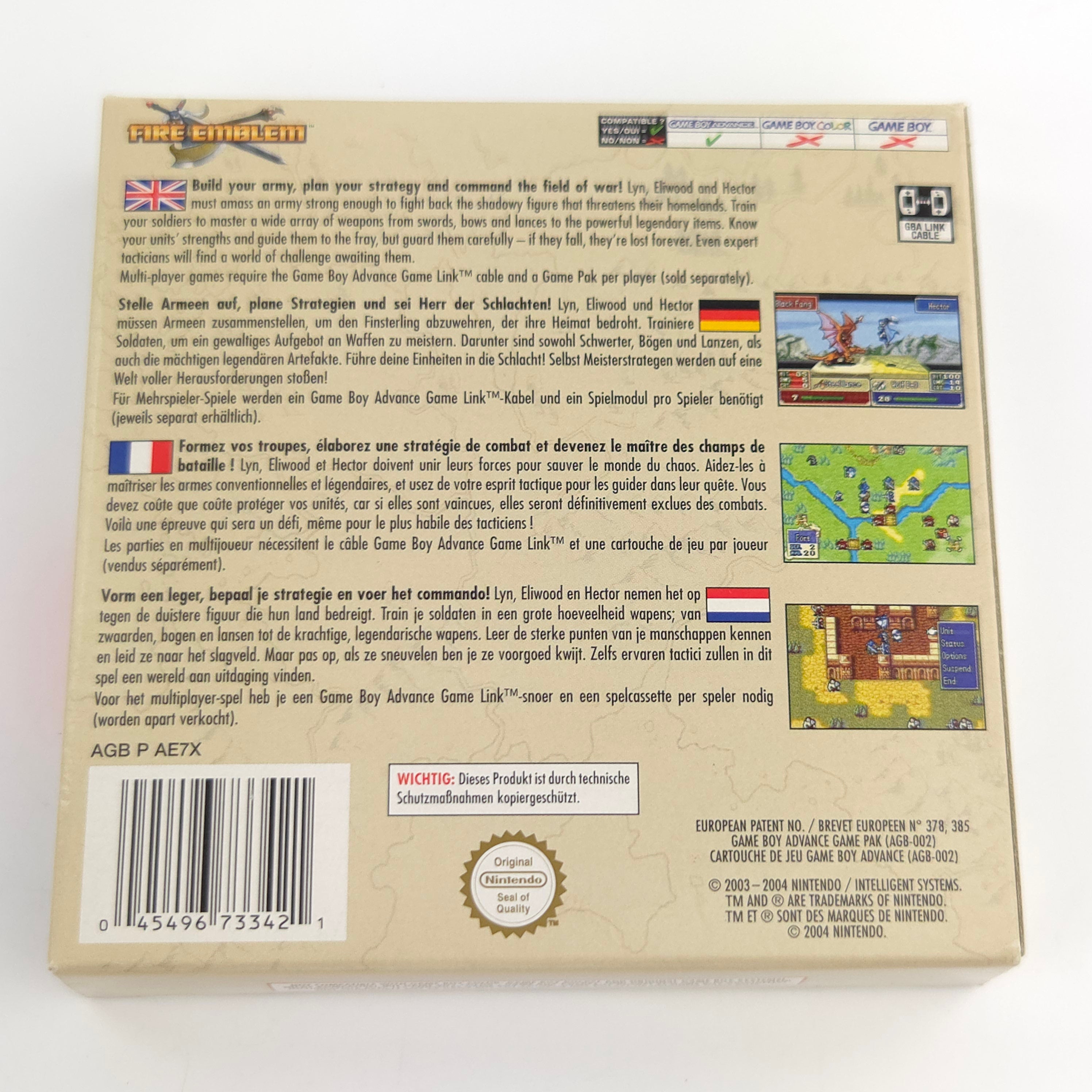 Game Boy Advance Spiel – Fire Emblem (OVP PAL)