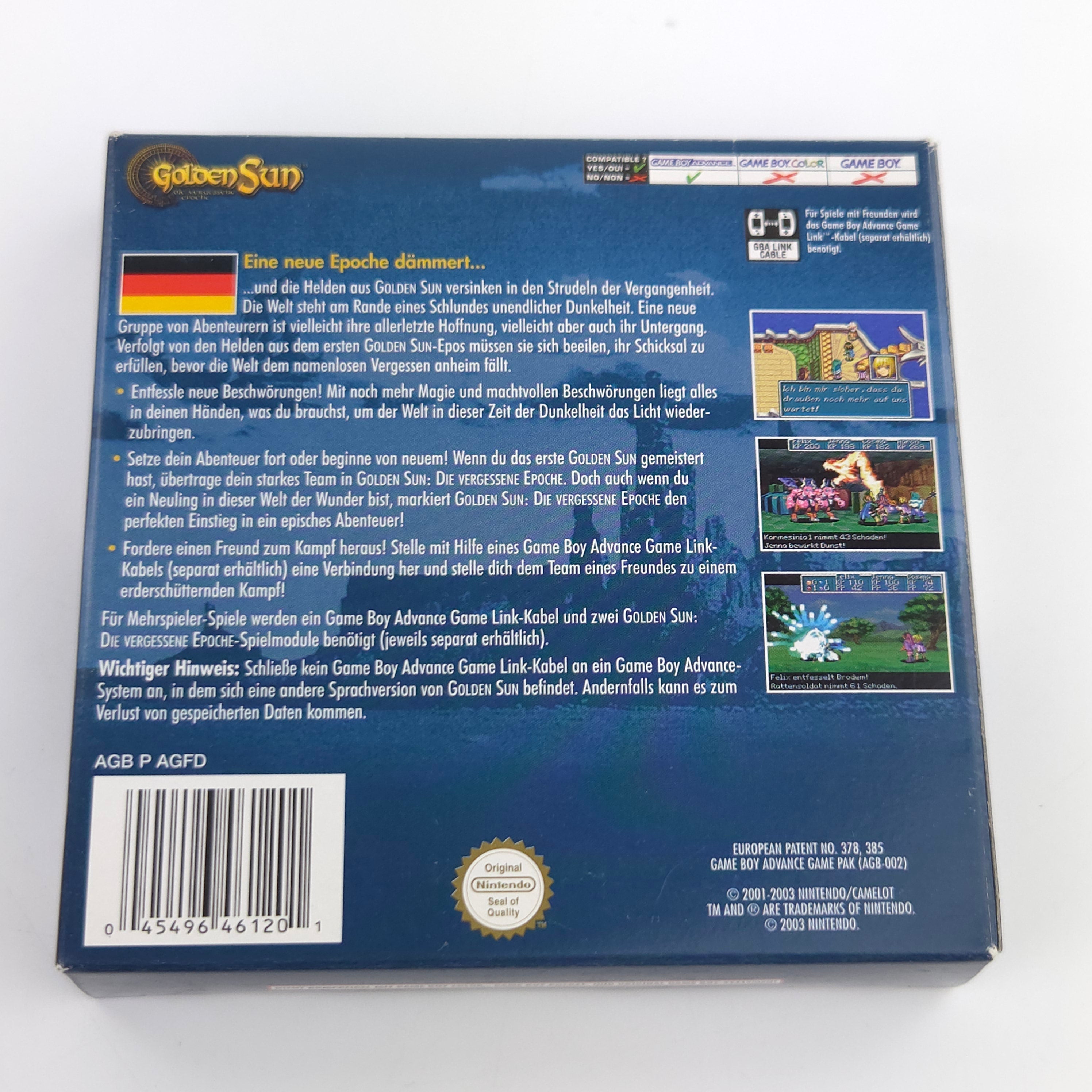 Game Boy Advance Spiel – Golden Sun Die vergessene Epoche OVP