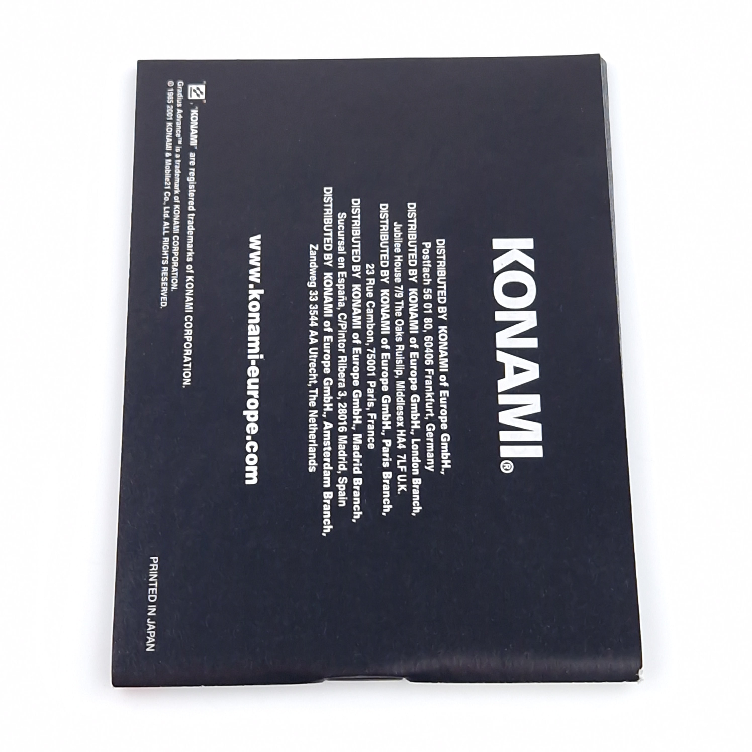 Game Boy Advance Spiel – Gradius Advance (OVP Anleitung)