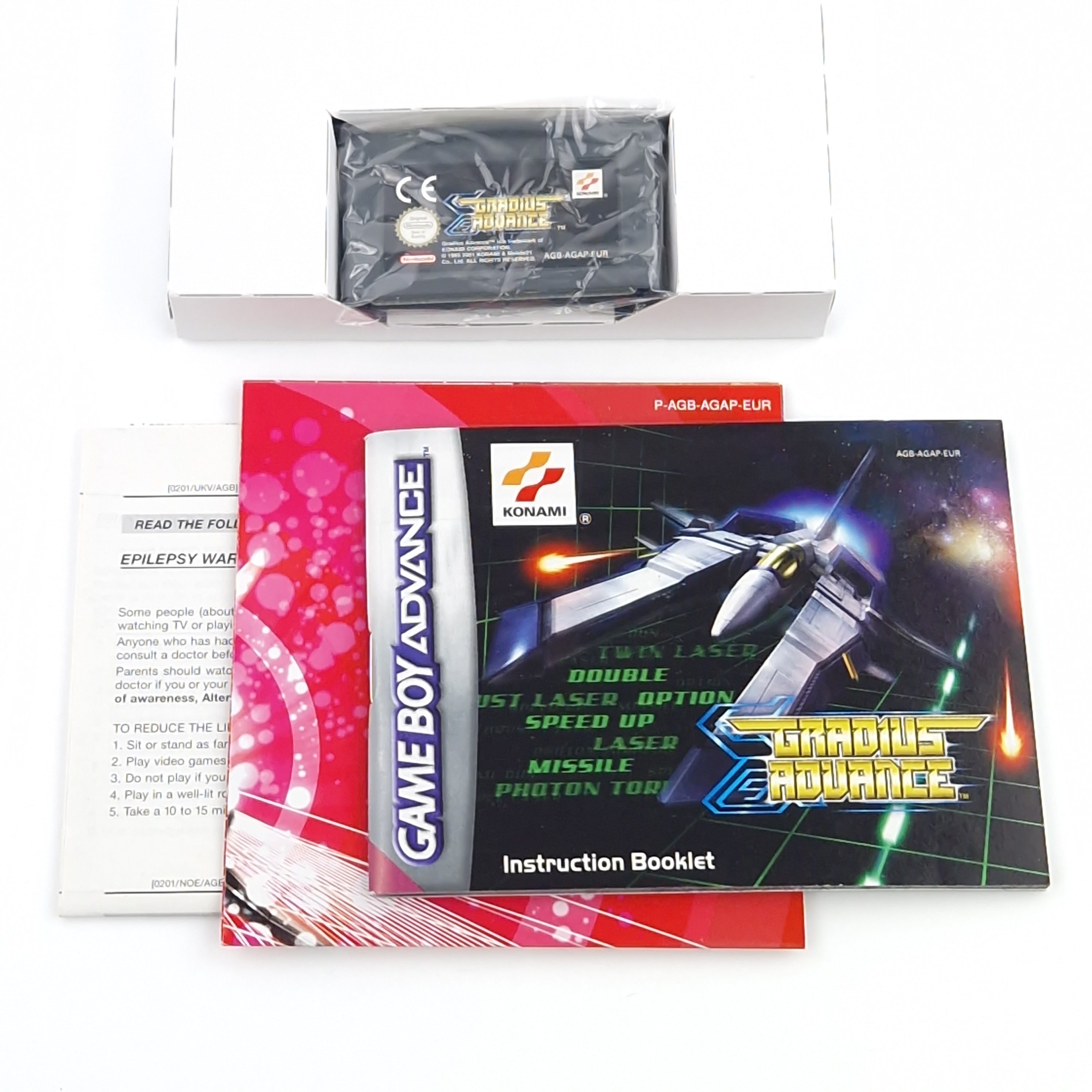 Game Boy Advance Spiel – Gradius Advance (OVP Anleitung)