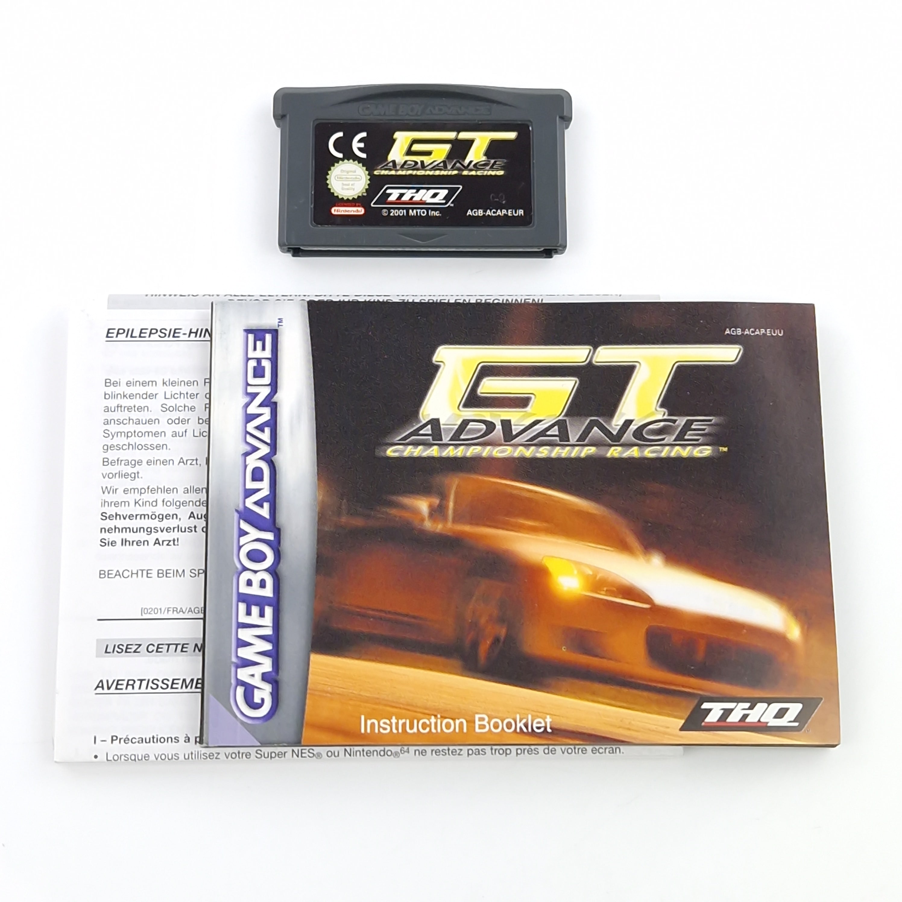 Game Boy Advance Spiel – GT Advance Championship Racing OVP PAL