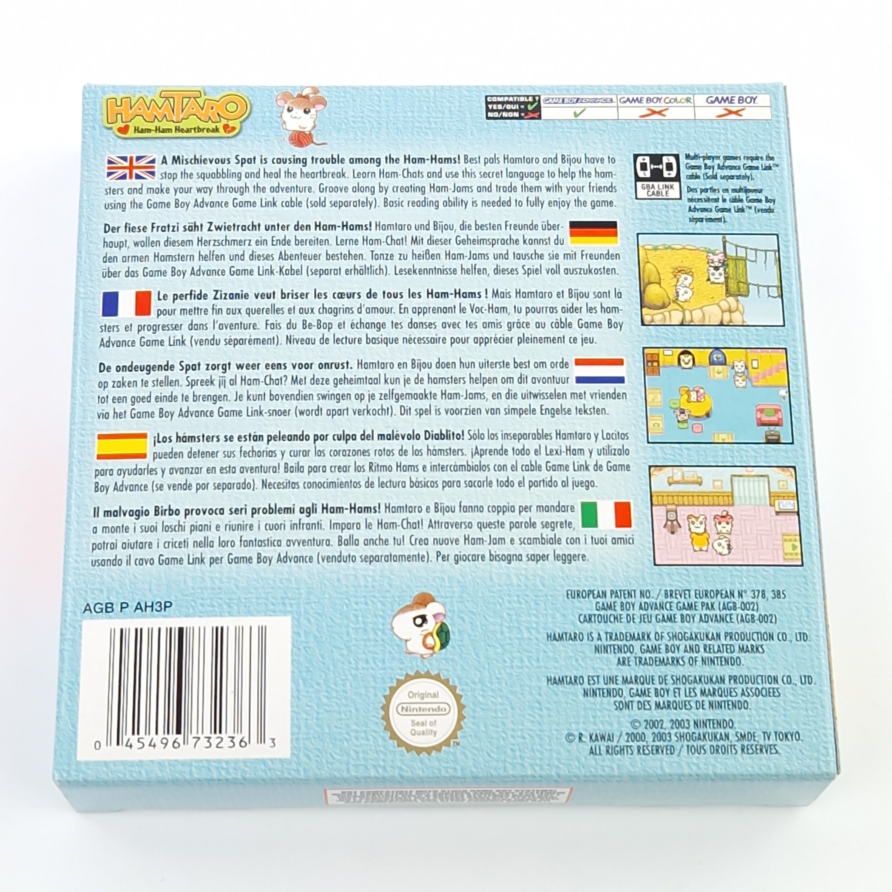 Nintendo Game Boy Advance Spiel – Hamtaro Ham-Ham Heartbreak OVP