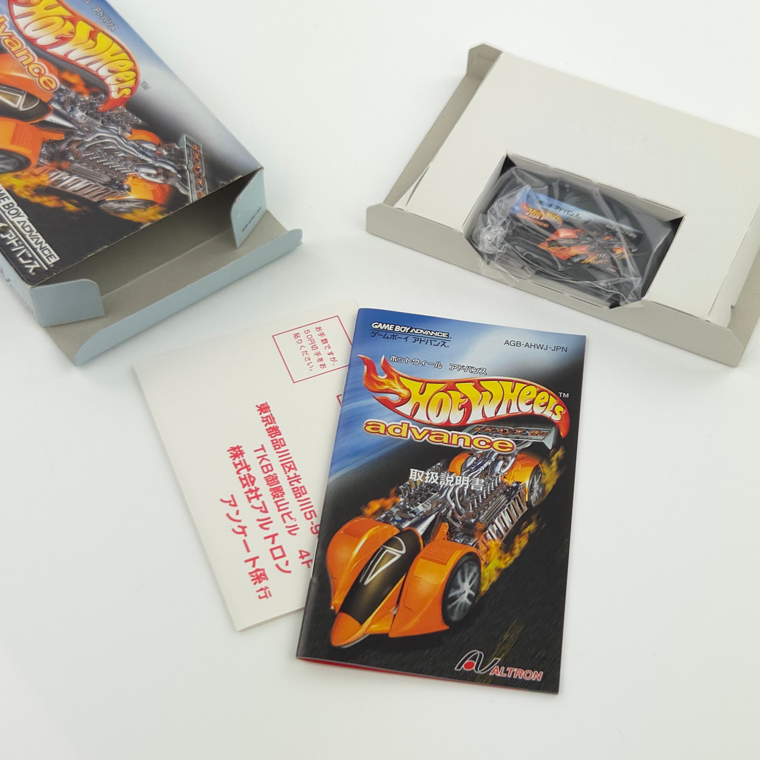 Game Boy Advance Spiel – Hot Wheels Advance (OVP JAPAN)