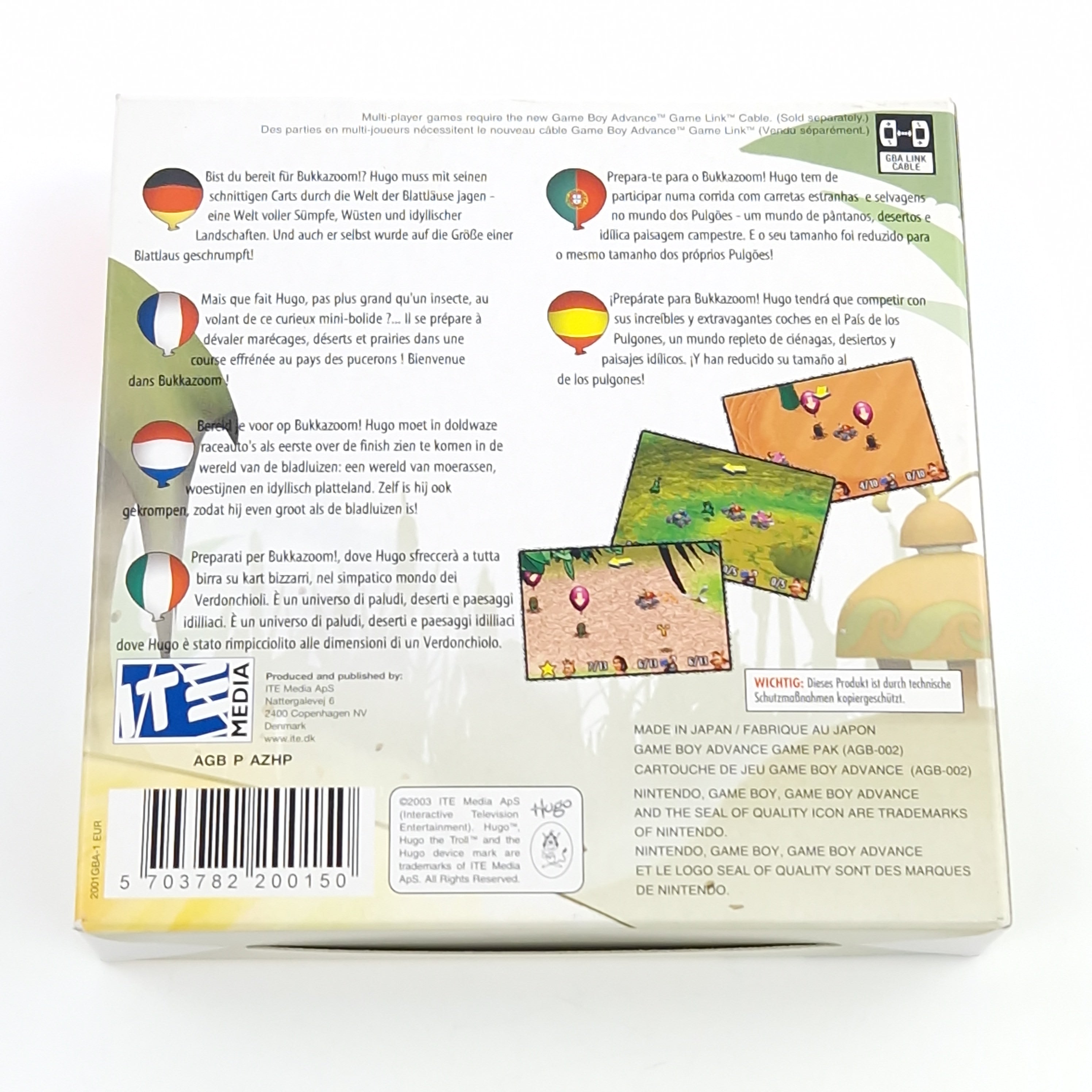 Game Boy Advance Spiel – Hugo Bukkazoom OVP PAL