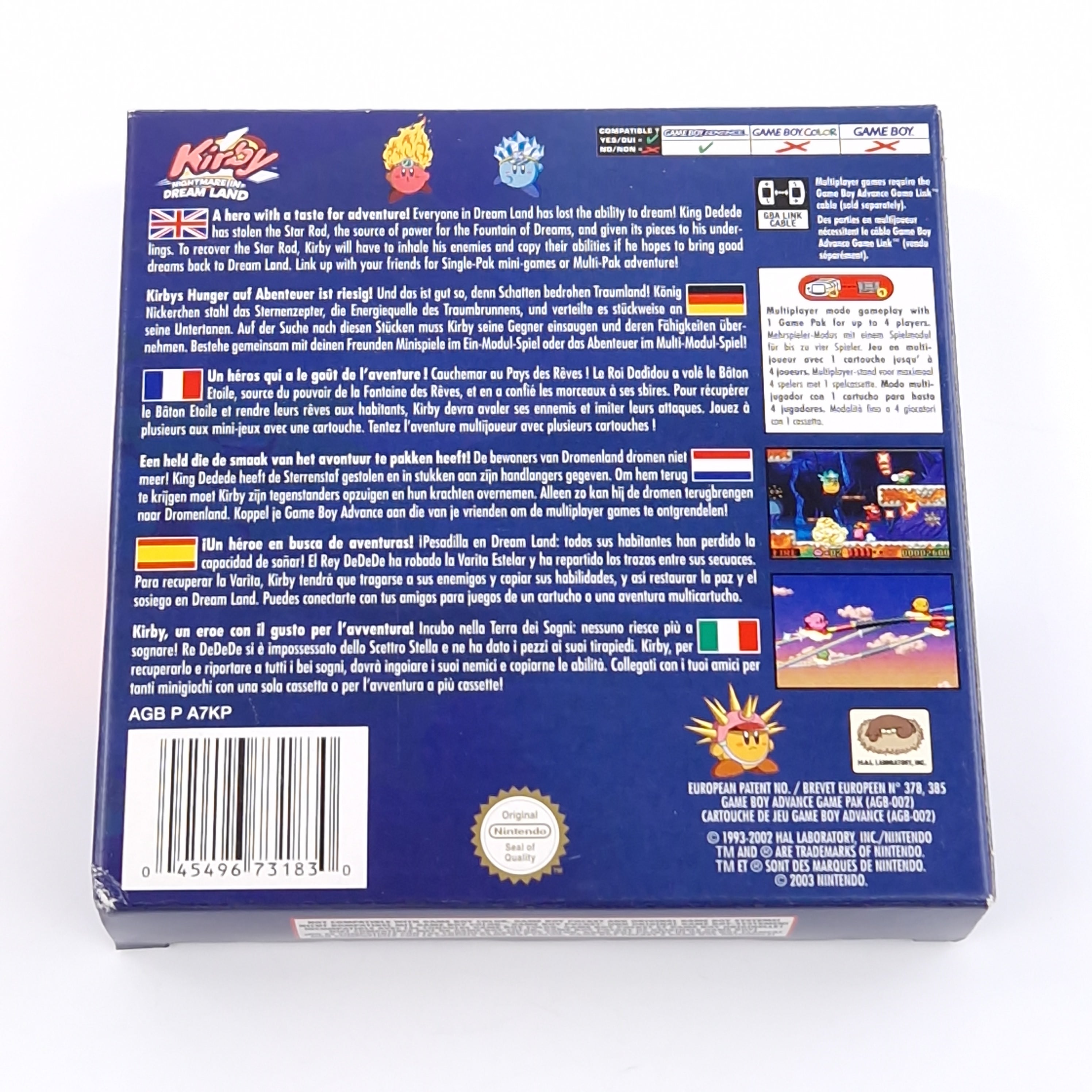 Game Boy Advance Spiel – Kirby Nightmare in Dream Land OVP PAL