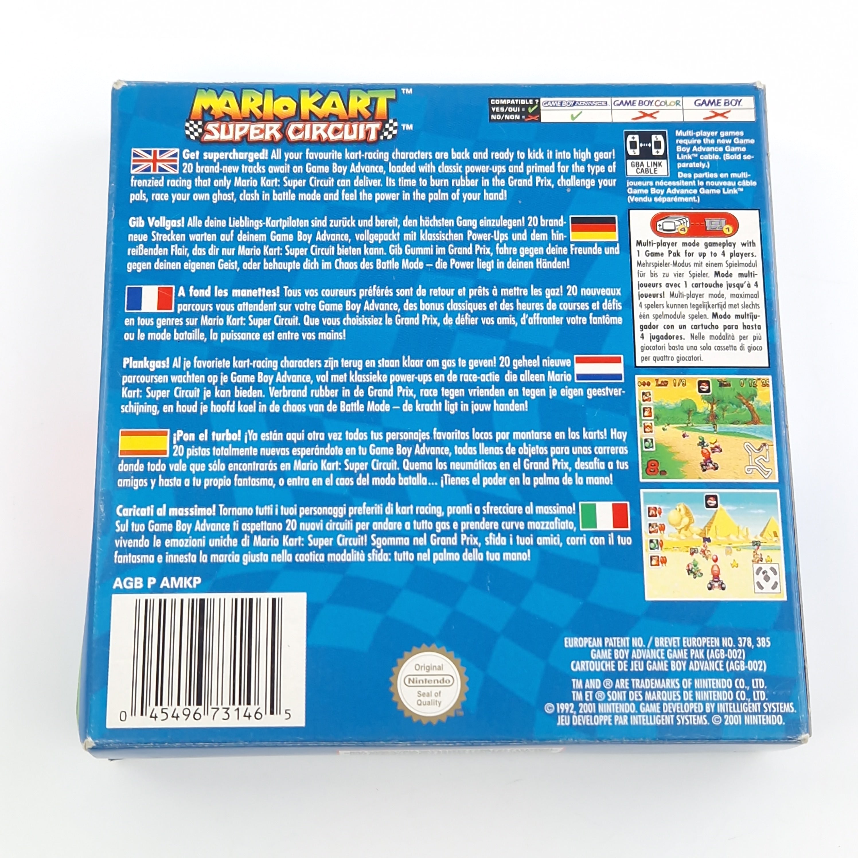Game Boy Advance Spiel – Mario Kart Super Circuit OVP PAL