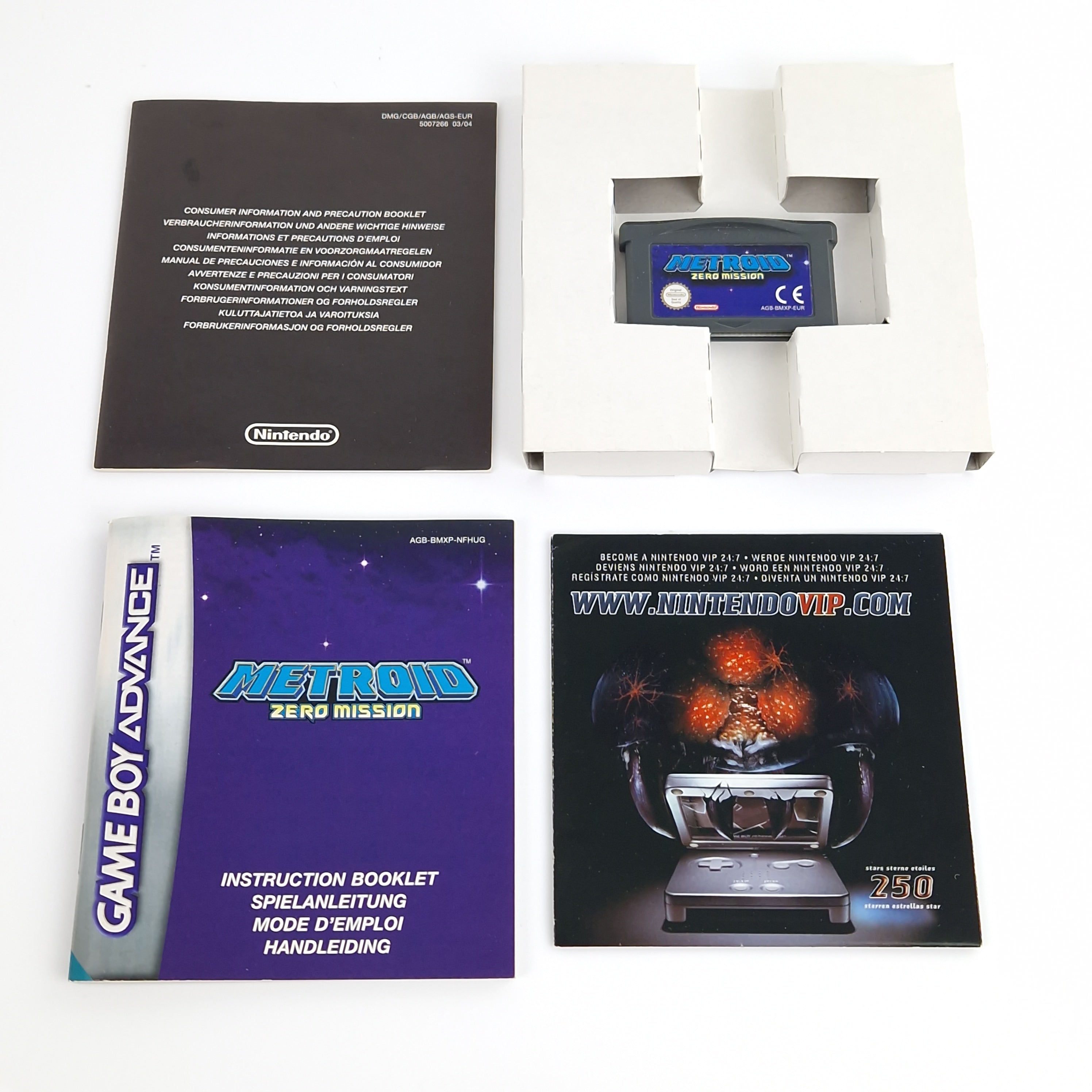 Game Boy Advance Spiel – Metroid Zero Mission + Guide