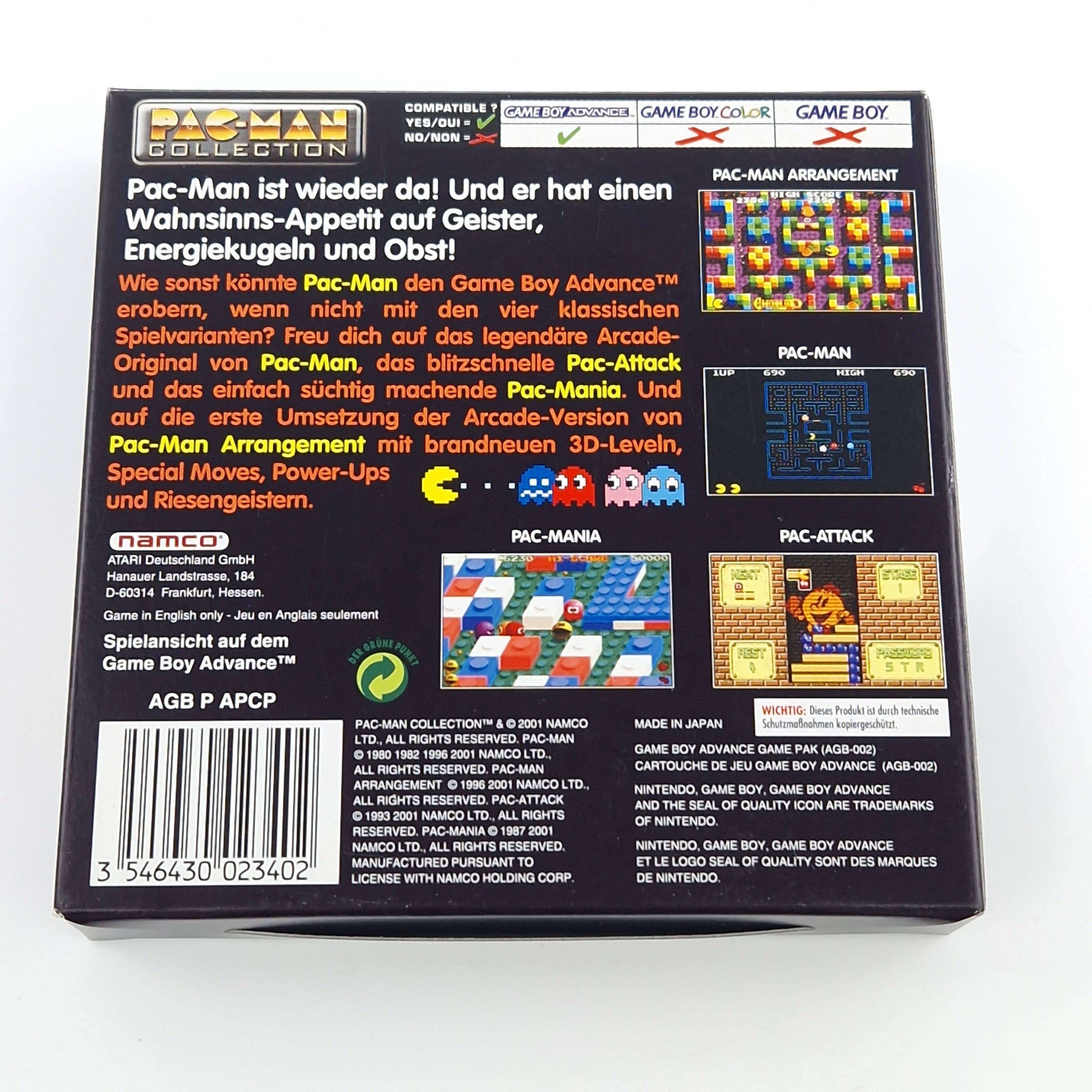 Nintendo Game Boy Advance Spiel – Pac-Man Collection OVP PAL