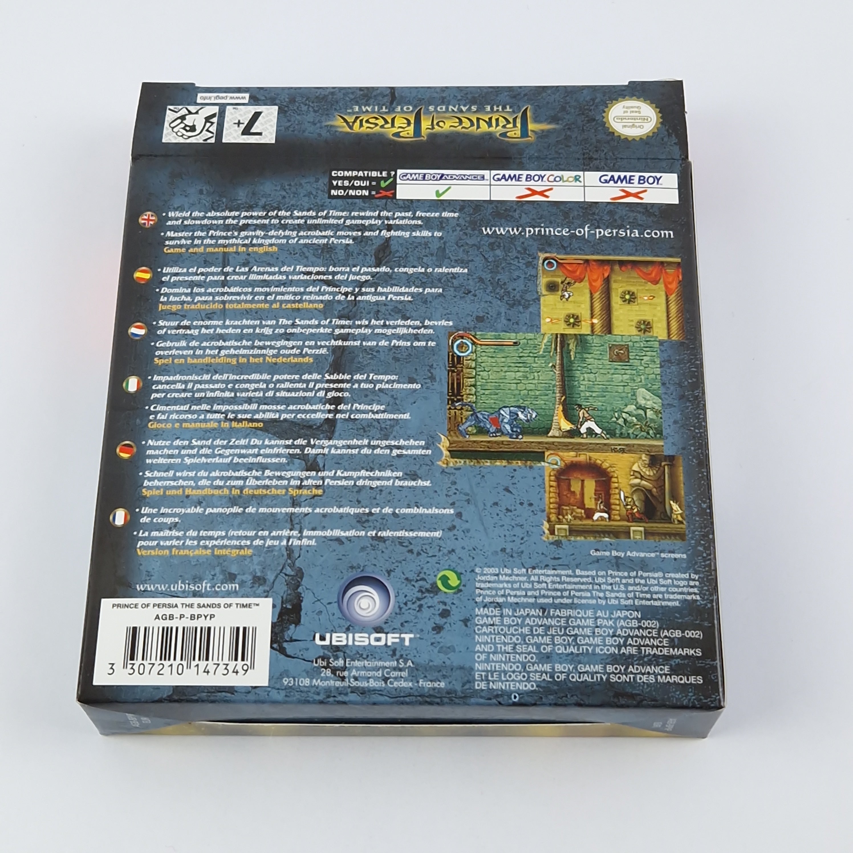 Game Boy Advance Spiel – Prince of Persia Sands of Time OVP