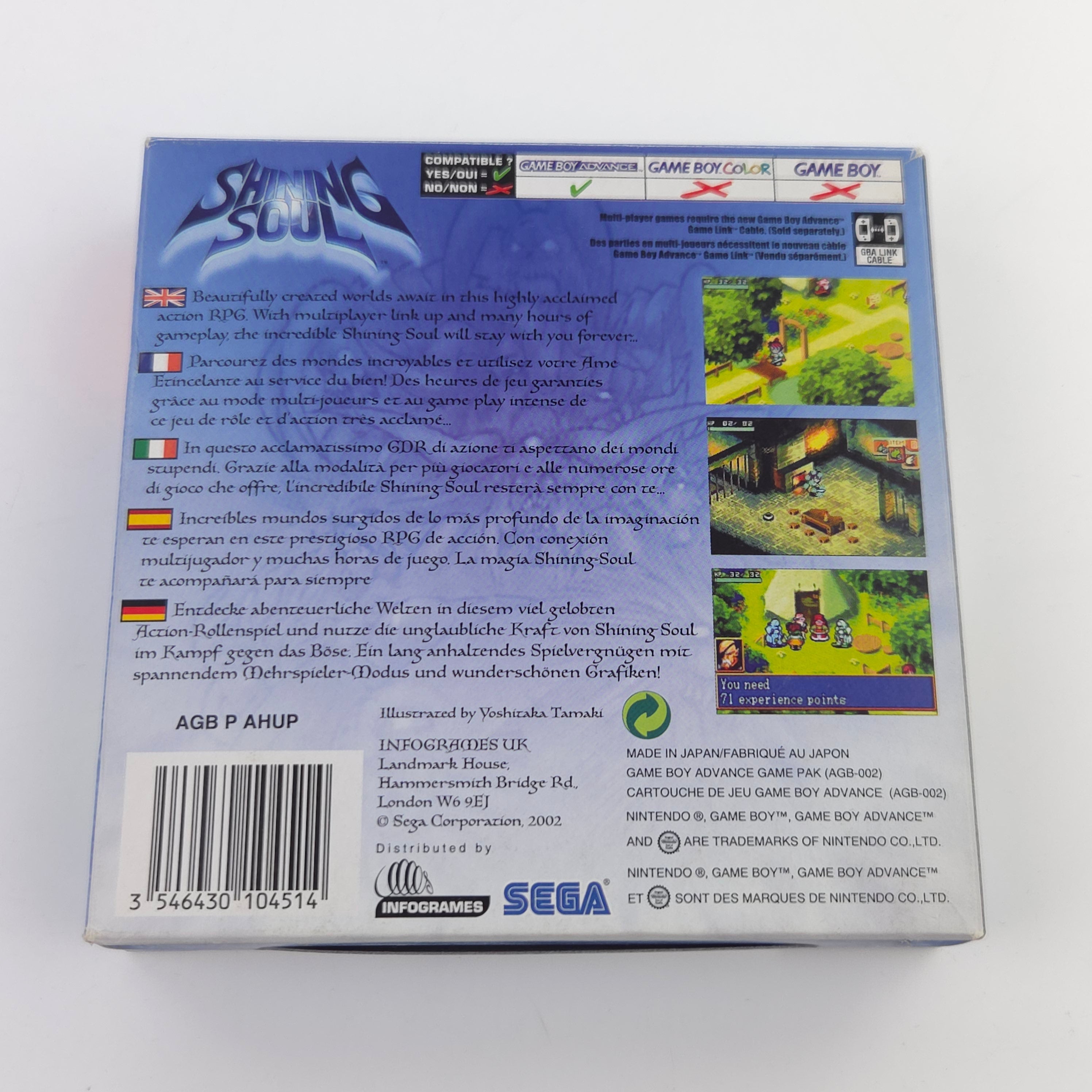 Game Boy Advance Spiel – Shining Soul (OVP PAL EUR)