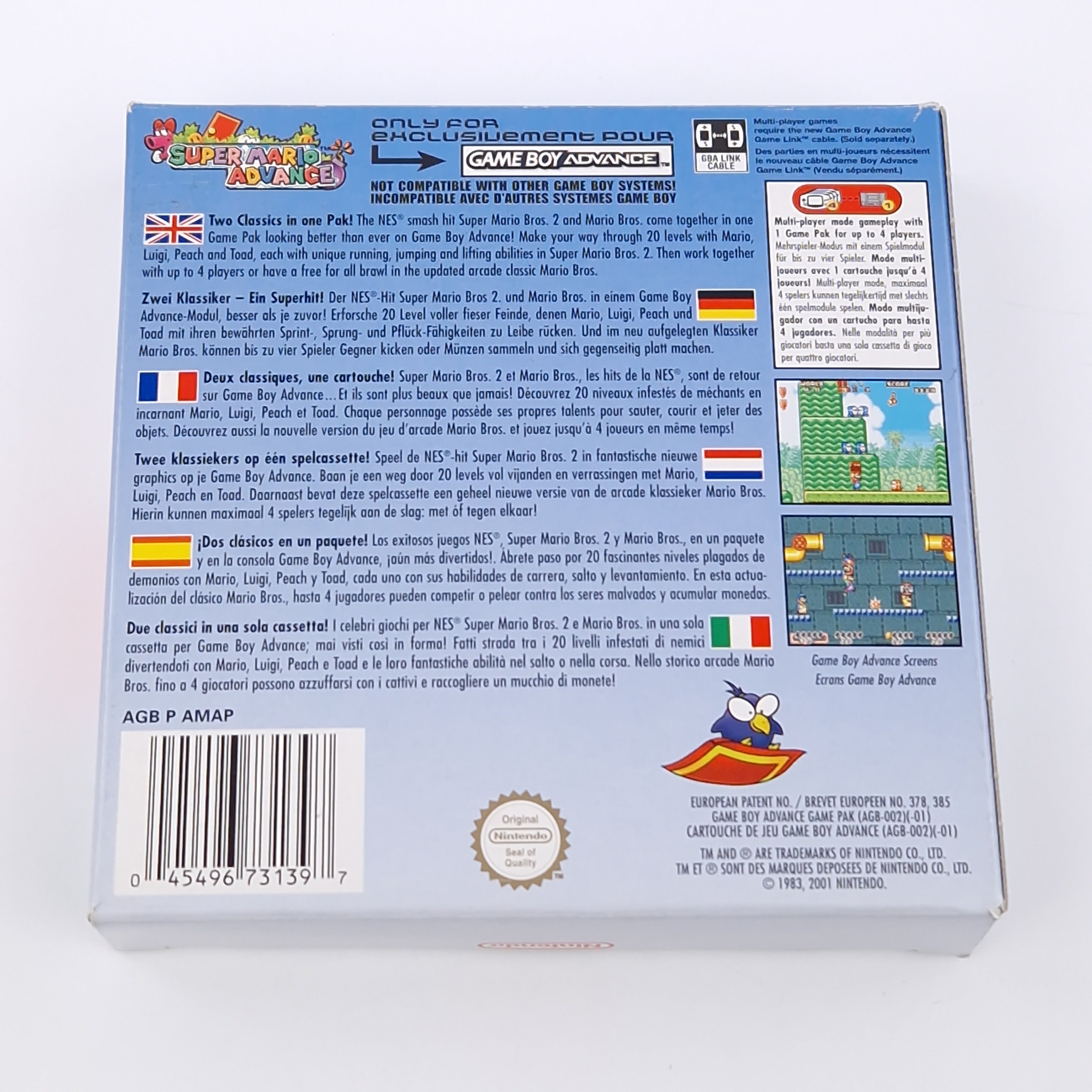 Game Boy Advance Spiel – Super Mario Advance 2 OVP PAL