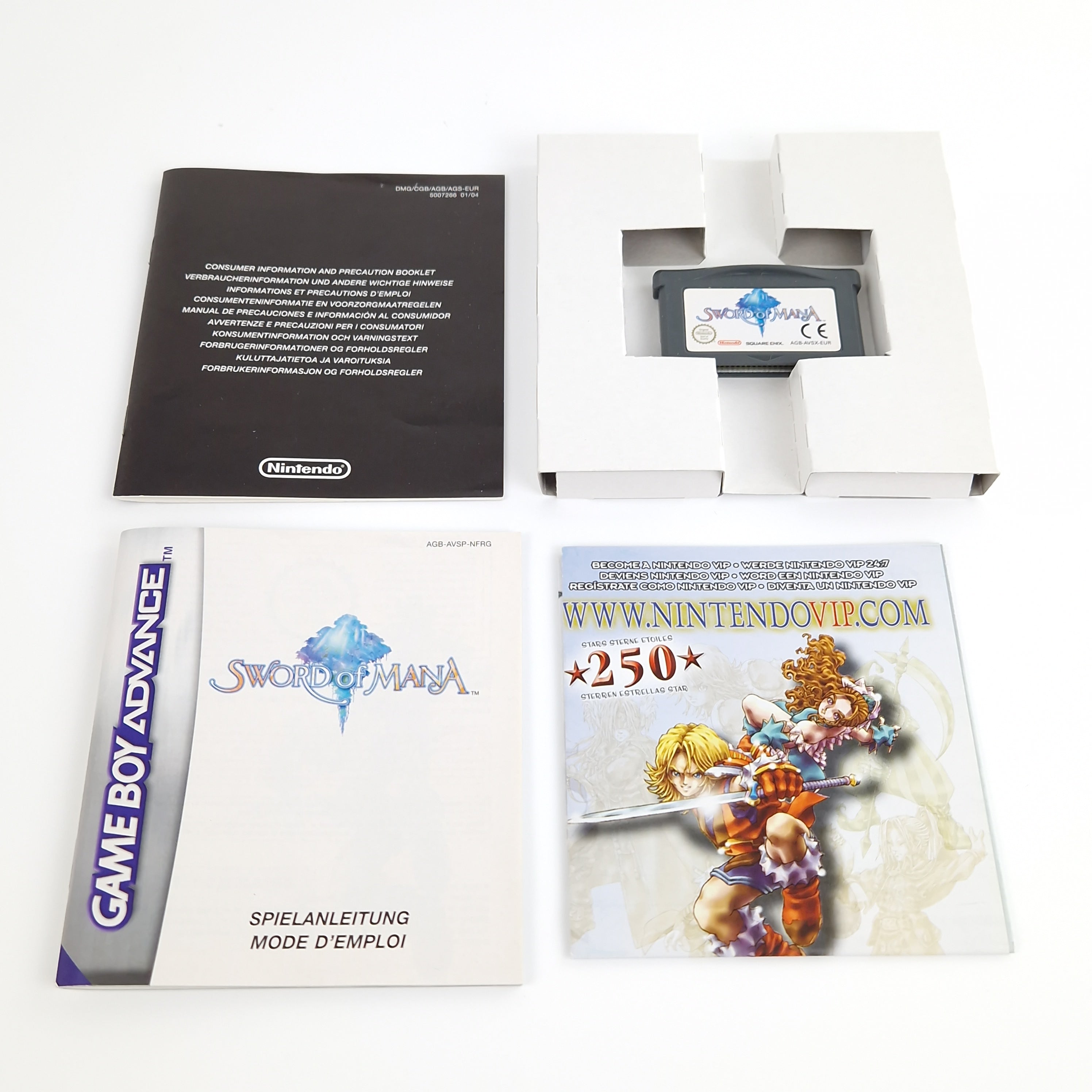 Game Boy Advance Spiel – Sword of Mana mit Power Guide OVP