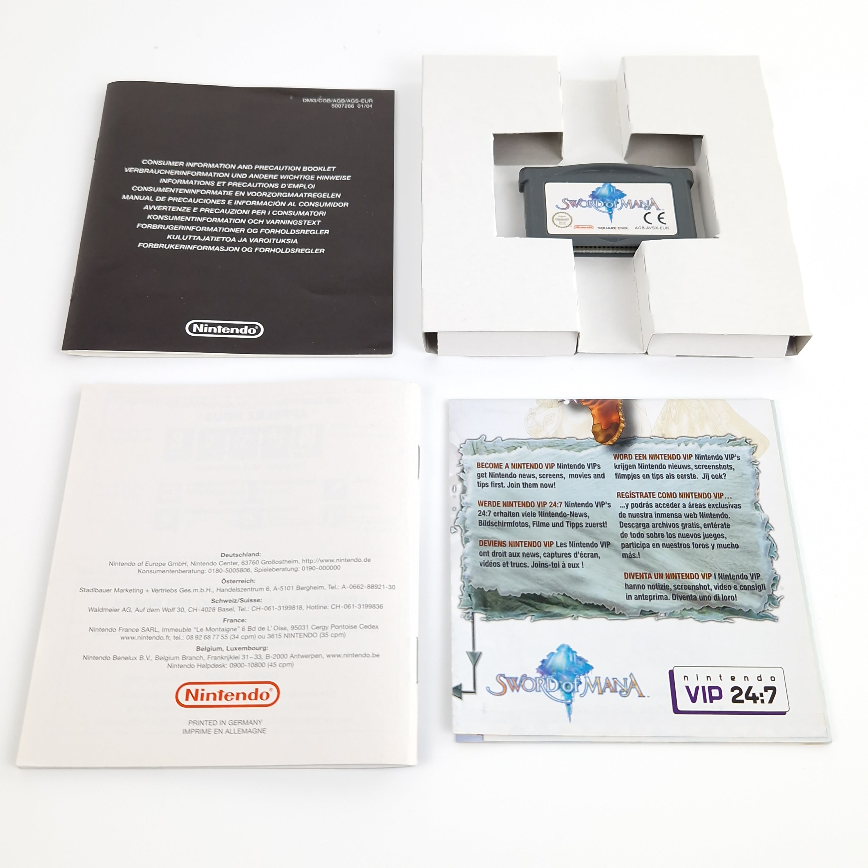 Game Boy Advance Spiel – Sword of Mana mit Power Guide OVP