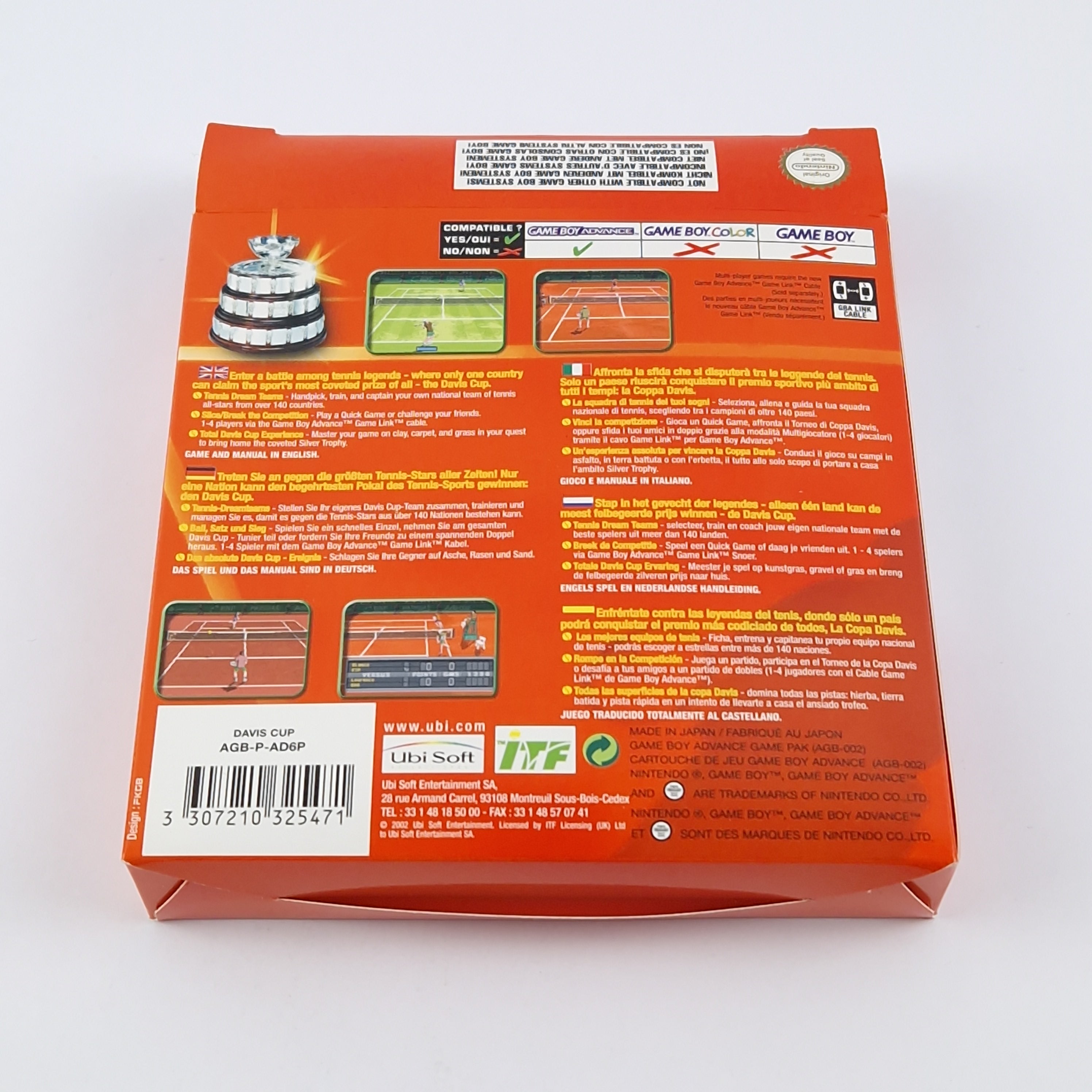 Game Boy Advance Spiel – Tennis Davis Cup (OVP Anleitung)
