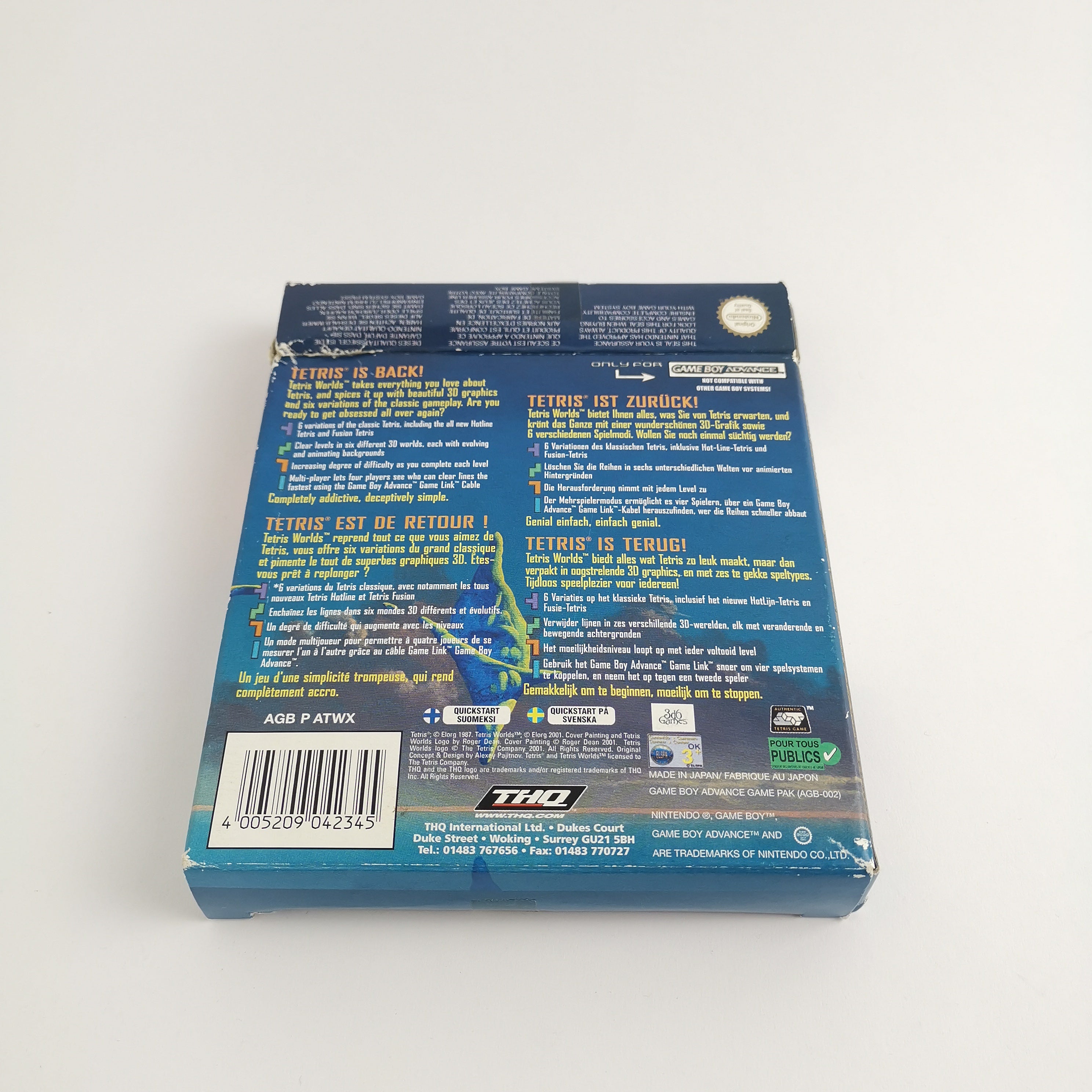 Game Boy Advance Spiel – Tetris Worlds OVP PAL