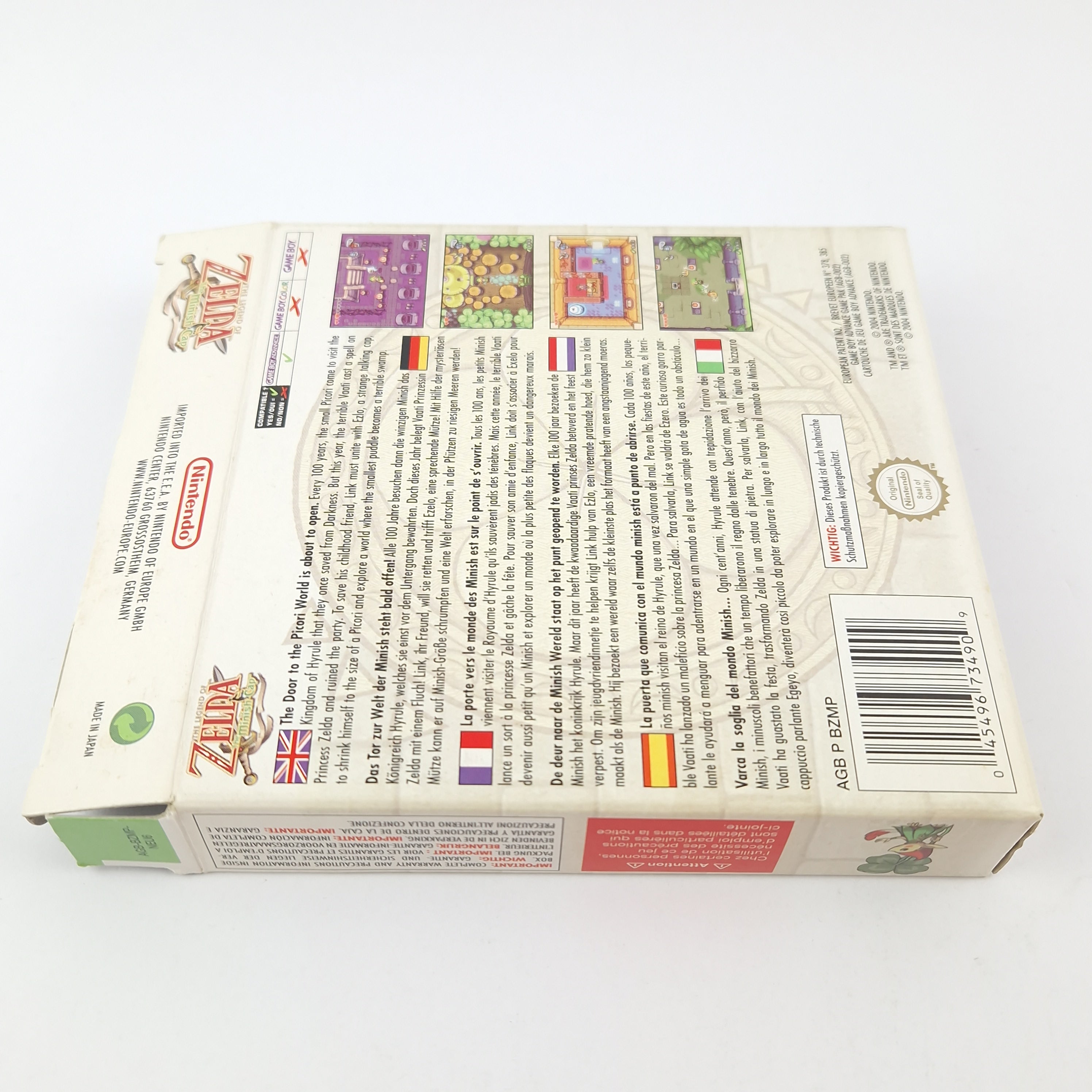 Game Boy Advance Spiel – The Legend of Zelda Minish Cap OVP