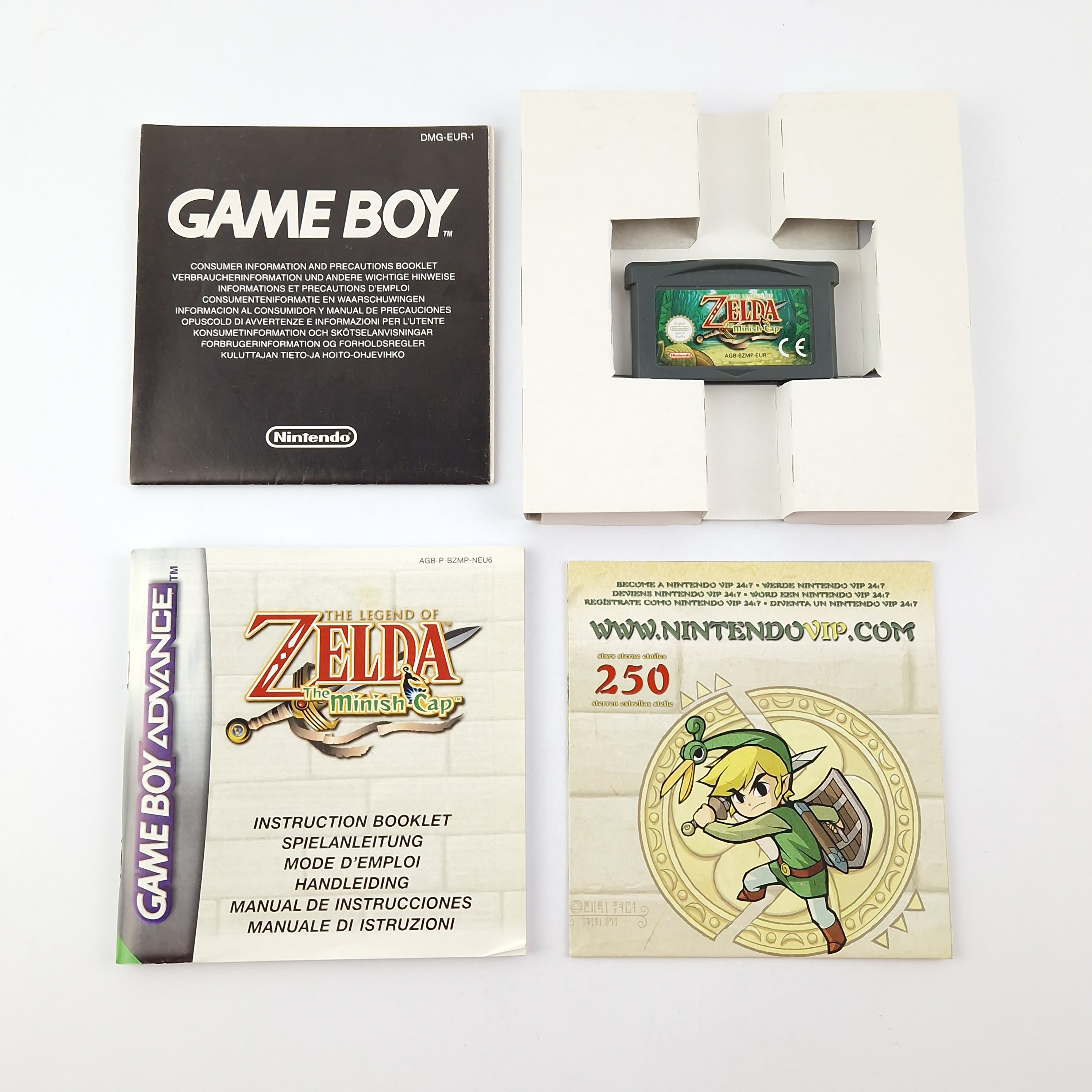 Game Boy Advance Spiel – The Legend of Zelda Minish Cap OVP