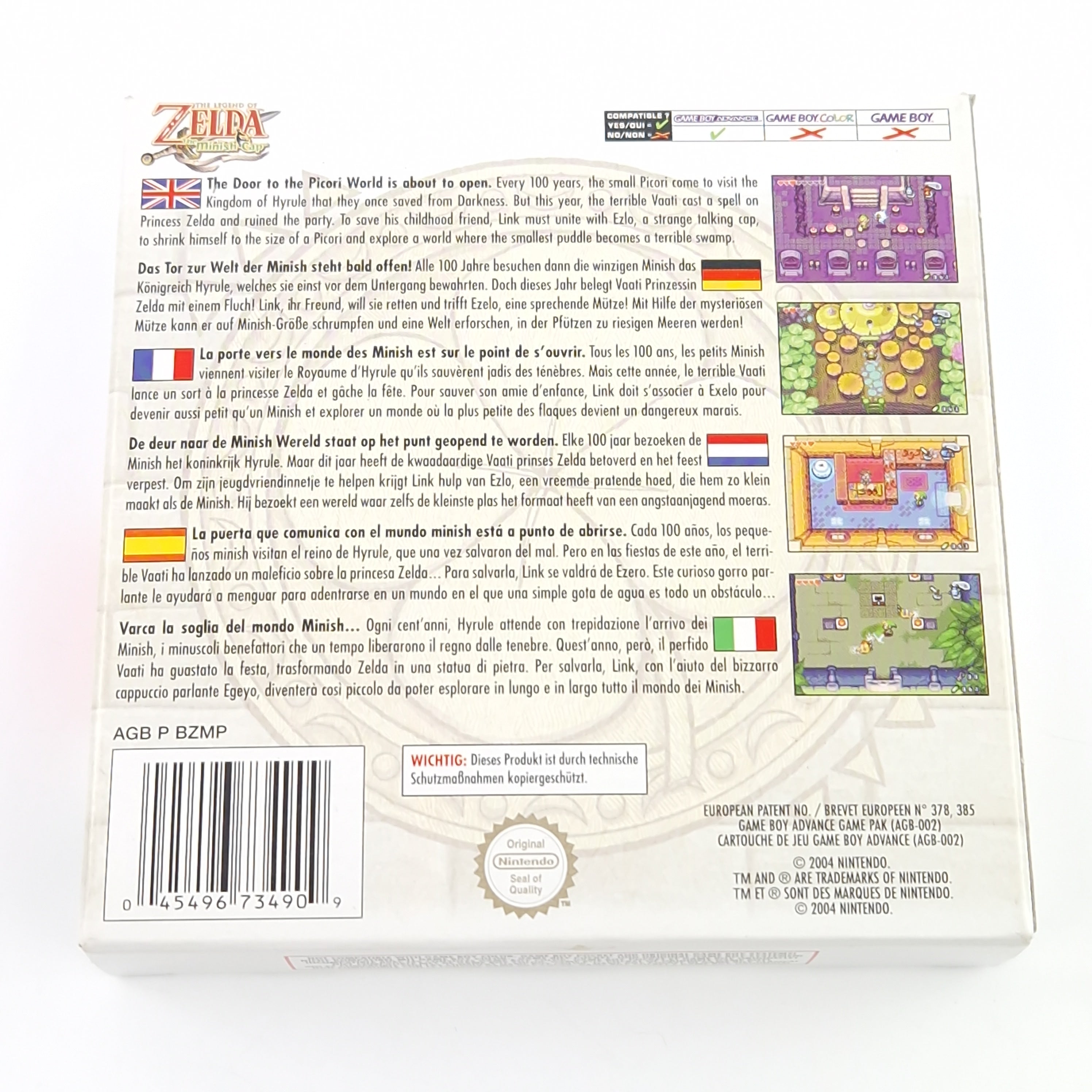 Game Boy Advance Spiel – The Minish Cap (OVP)