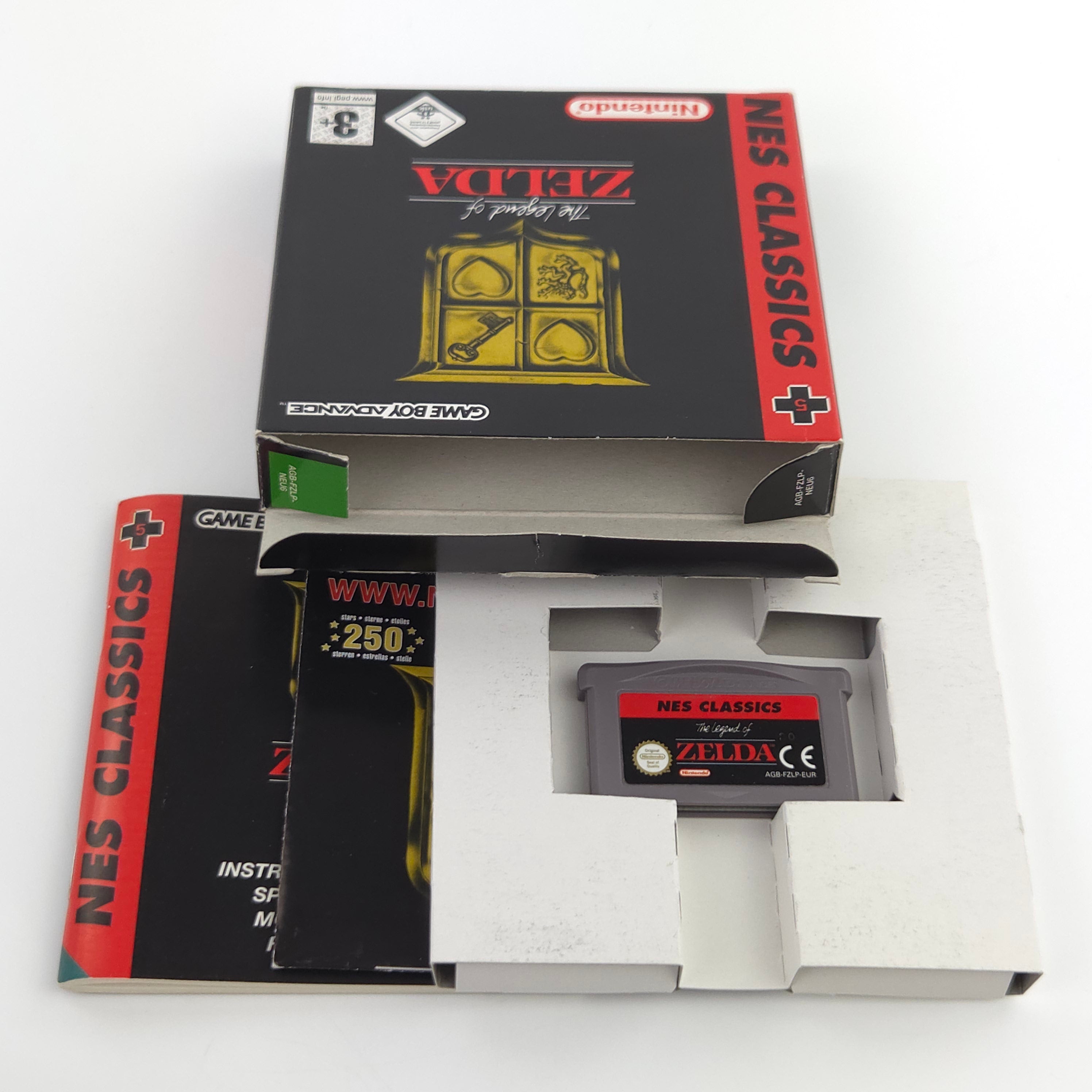 Game Boy Advance Spiel – The Legend of Zelda NES Classics OVP PAL