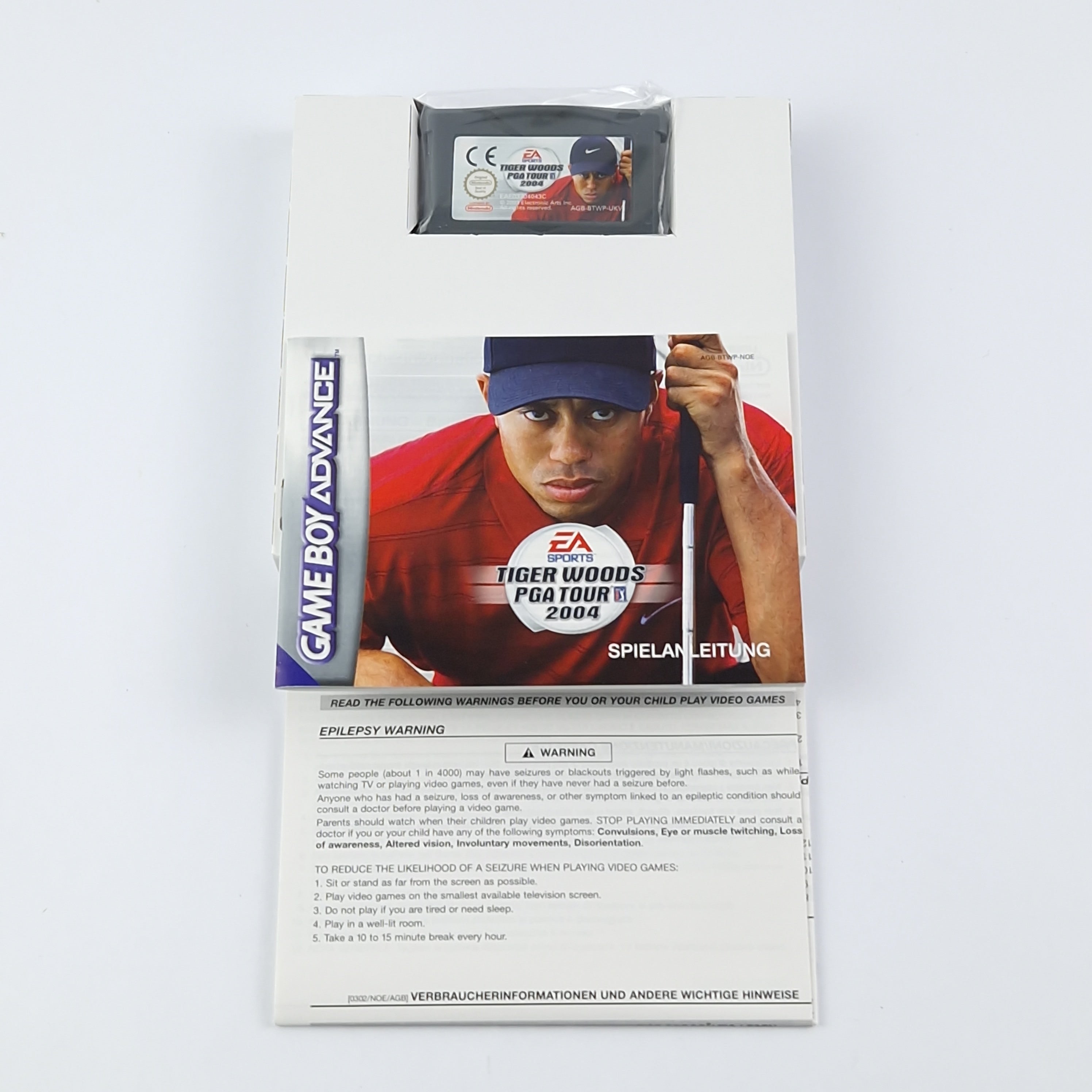 Game Boy Advance Spiel – Tiger Woods PGA Tour 2004 OVP