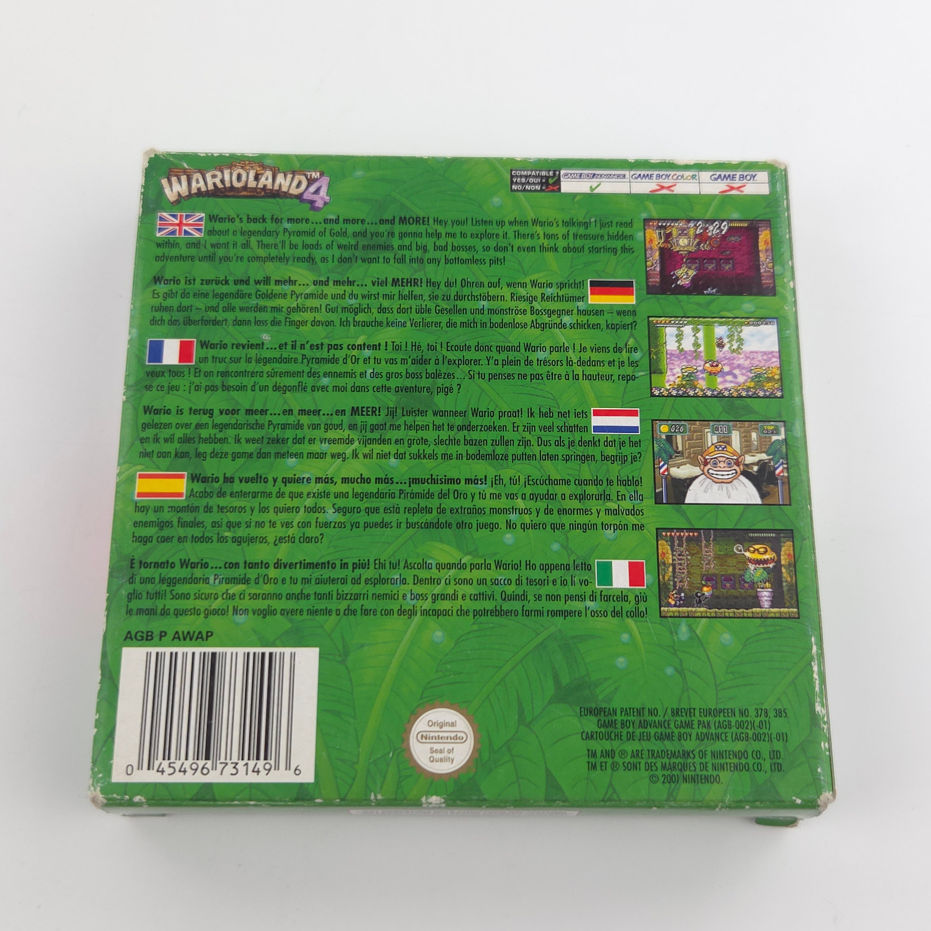 Game Boy Advance Spiel – Wario Land 4 (OVP PAL)