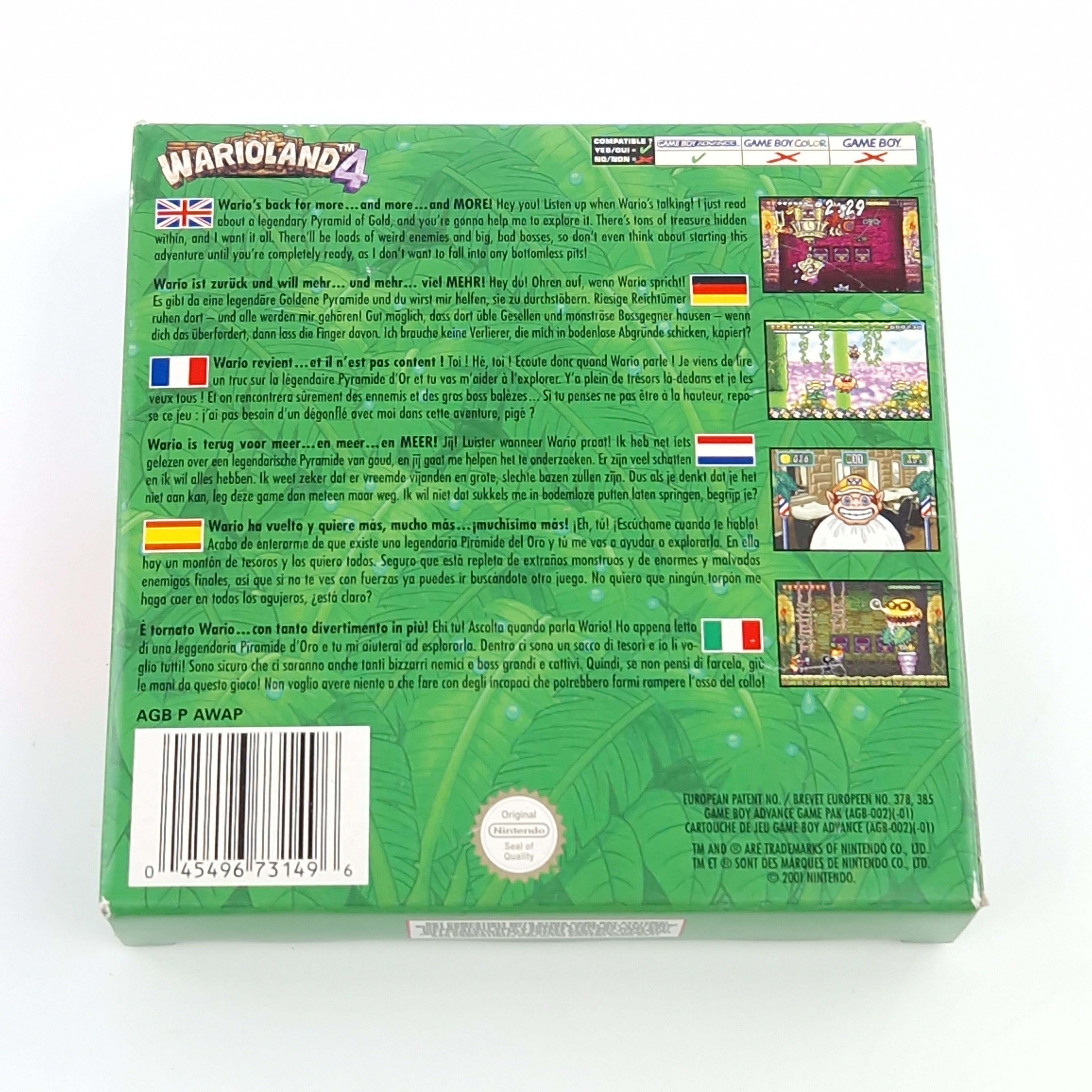 Nintendo Game Boy Advance Spiel – Warioland 4 (OVP PAL)